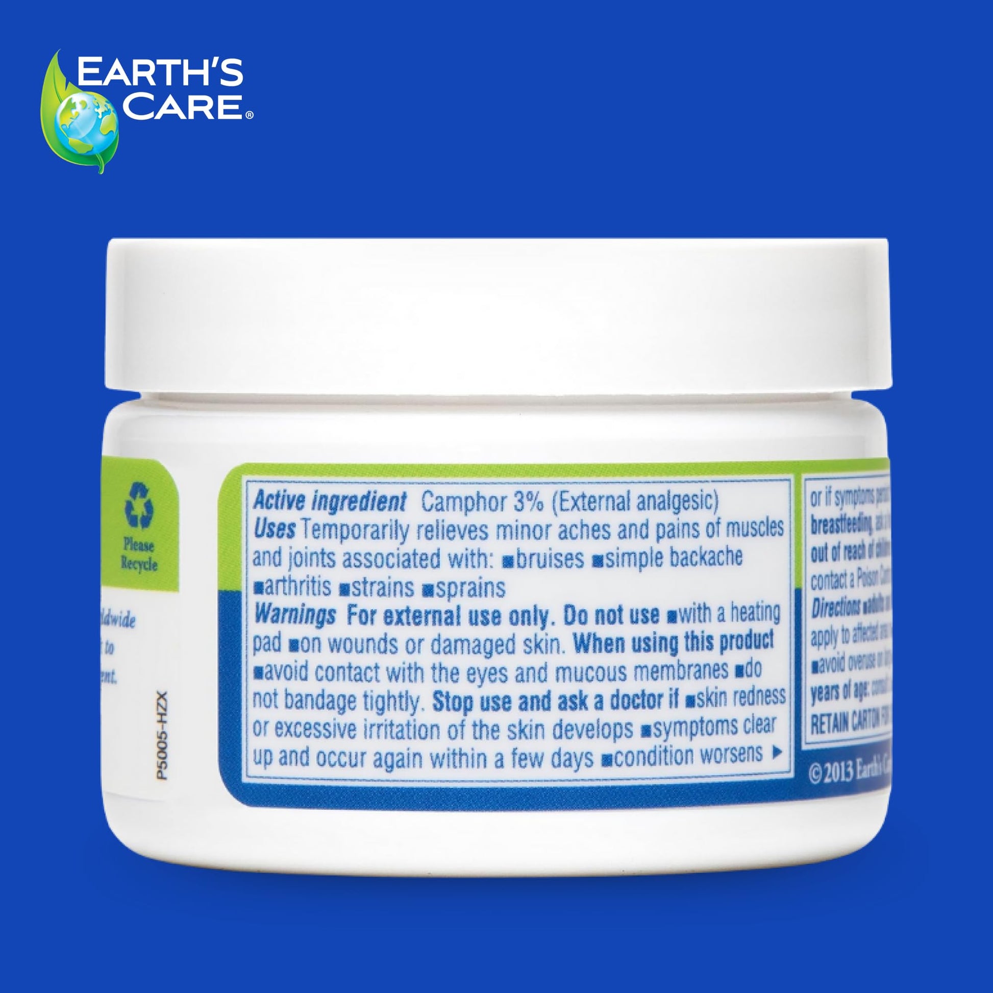 Earth's Care Muscle & Joint Rub - for Sore Muscles, Bruises, Aches and Strains - 2.5 OZ. Earth's Care buy supplements canada