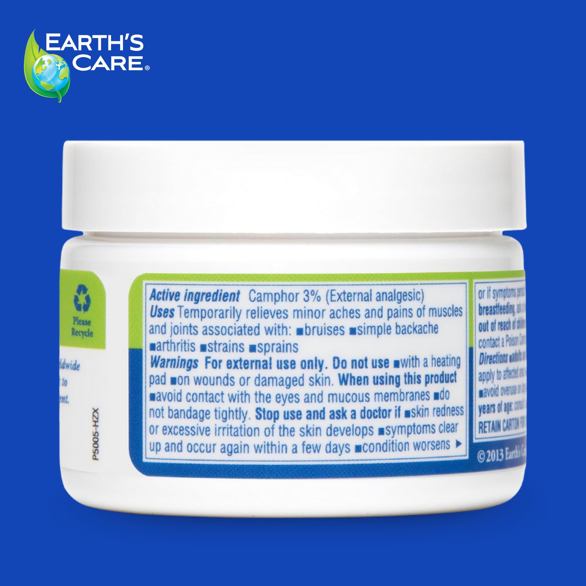 Earth's Care Muscle & Joint Rub - for Sore Muscles, Bruises, Aches and Strains - 2.5 OZ. Earth's Care buy supplements canada