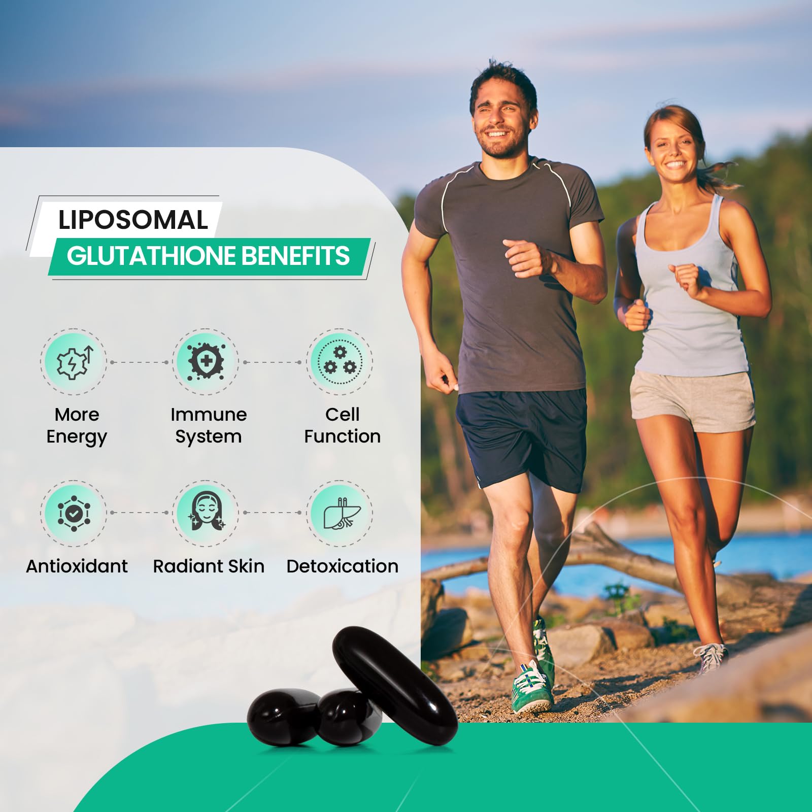 inGreens 2800 MG Liposomal Glutathione Supplement, Detoxifying & Immune, Aging Defense, Energy, Glutathione Unique Formulation Reduced inGreens buy supplements canada