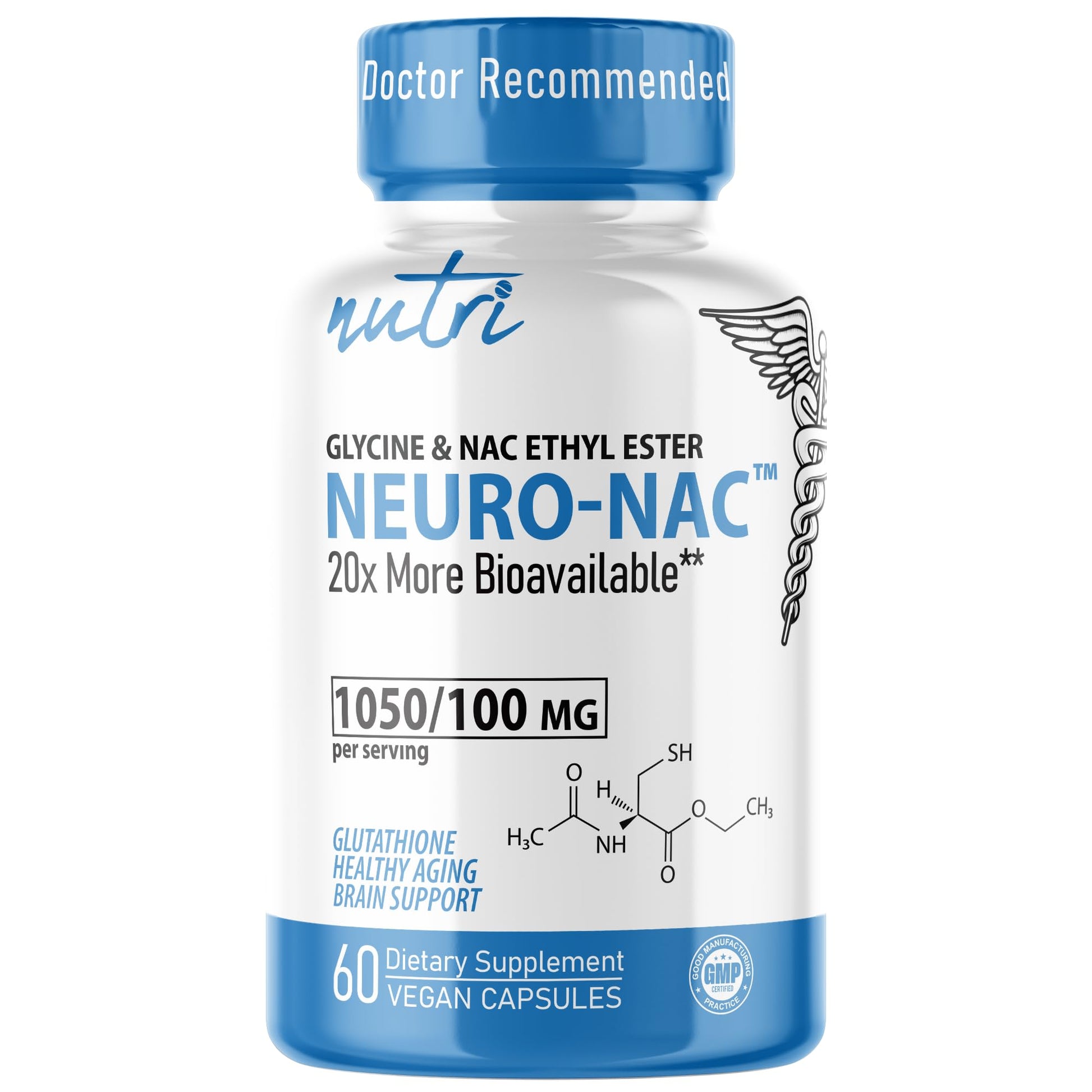 Neuro NAC Supplement N-Acetyl Cysteine Ethyl Ester - 20x More Bioavailable Than NAC 600 mg - Boost Glutathione 10x More Than Liposomal Glutathione Nature's Fusions buy supplements canada