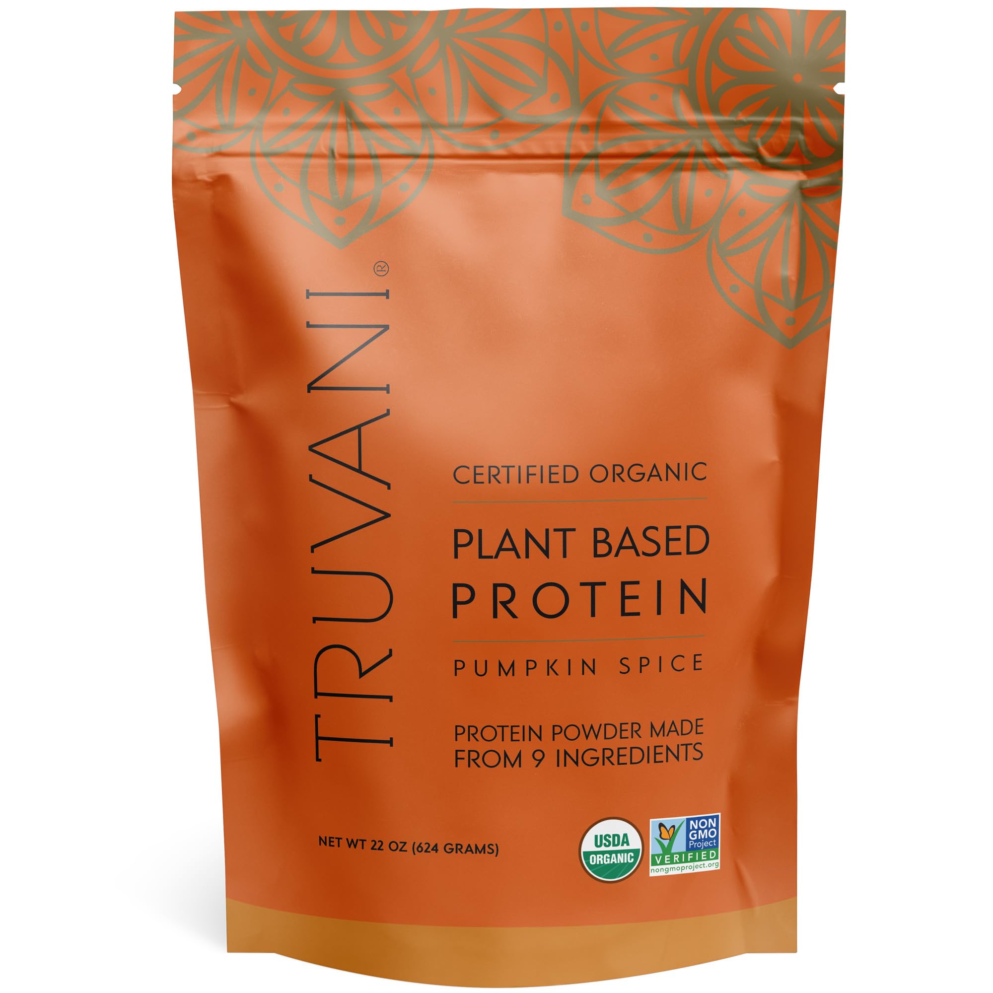 Truvani Organic Vegan Protein Powder Pumpkin Spice - 20g of Plant Based Protein Truvani buy supplements canada