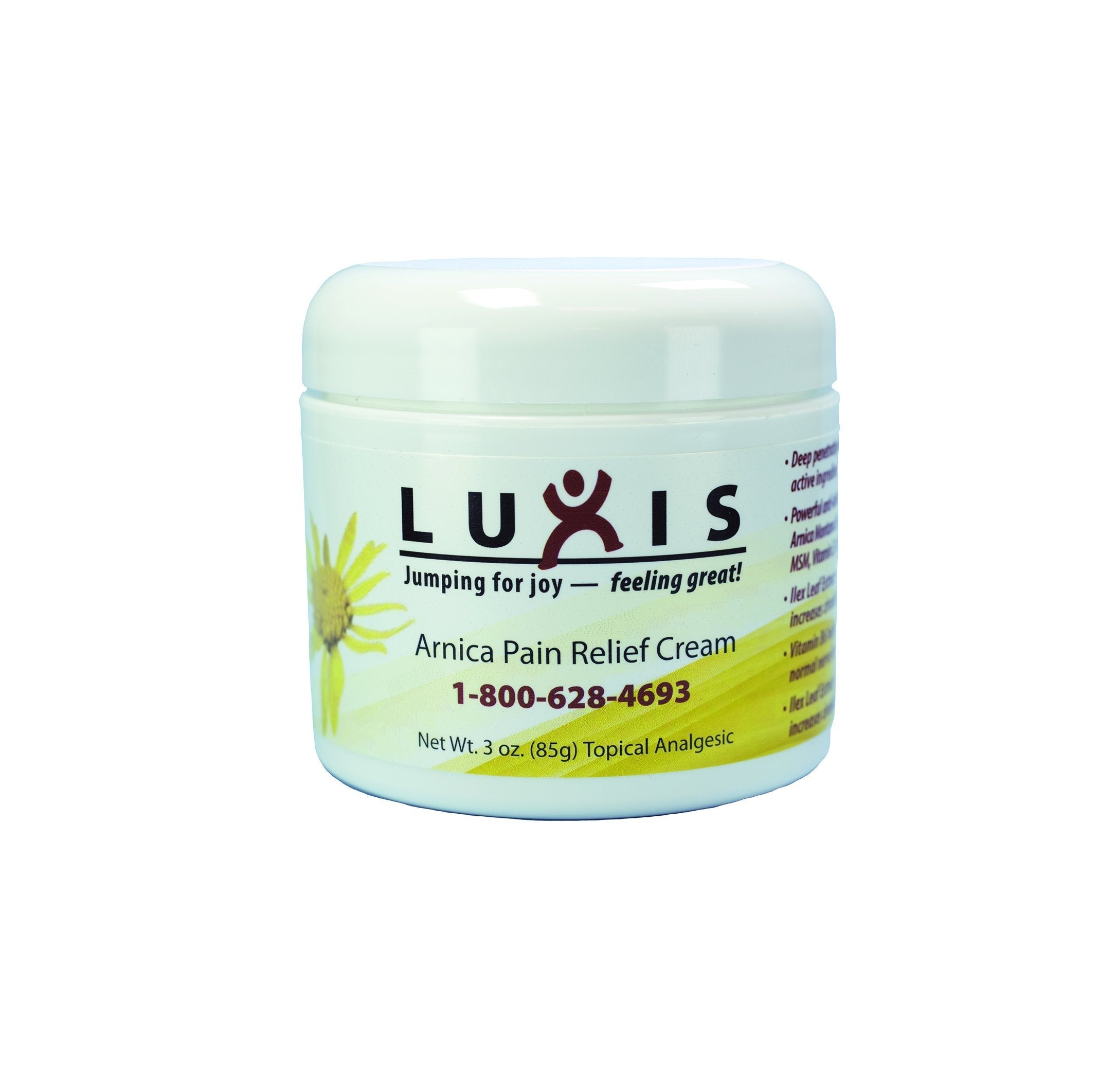 Luxis Arnica Pain Relief Cream - Soothing Arnica Combined with Powerful Menthol - Topical analgesic - 3 oz Luxis buy supplements canada