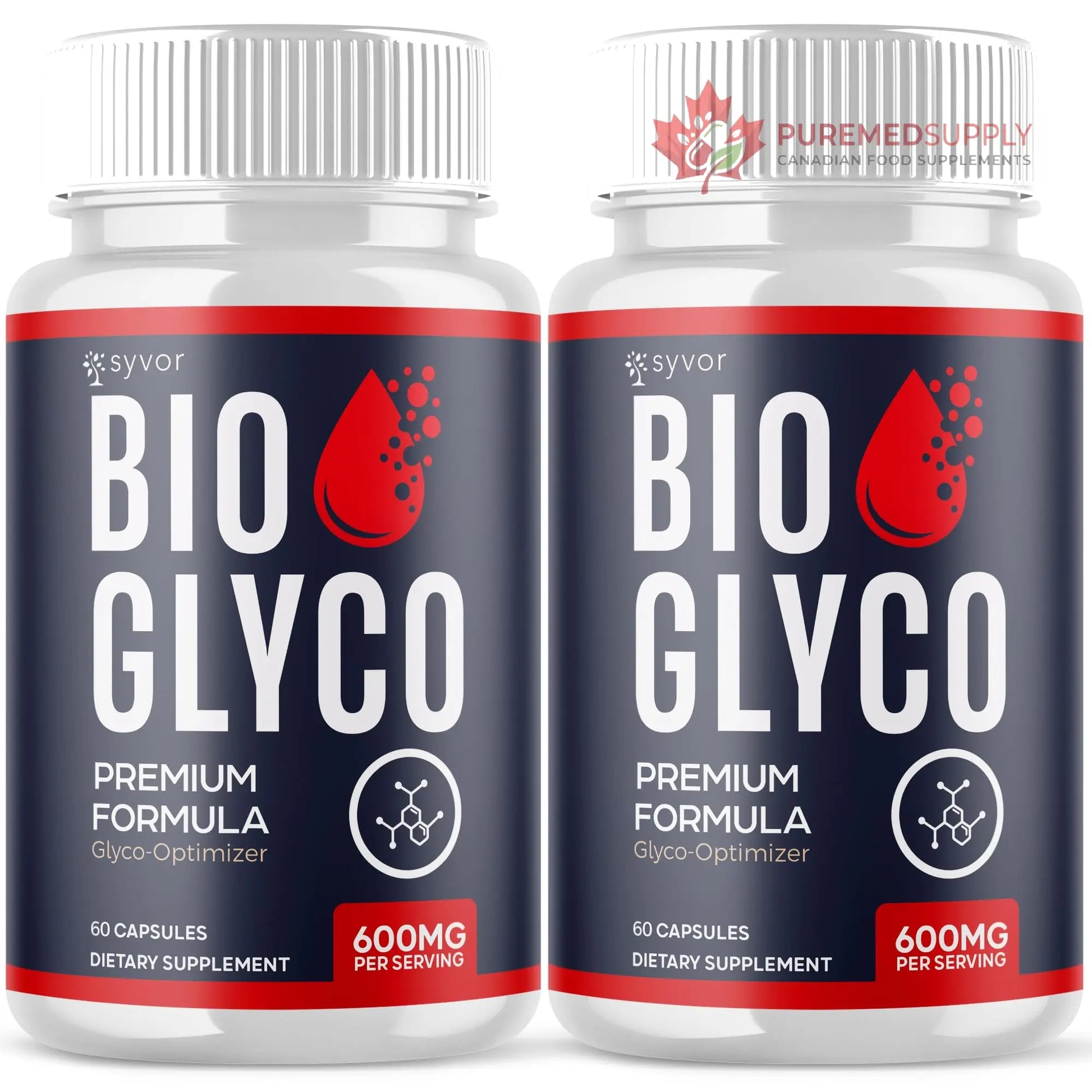 (2 Pack) Bio Glyco Capsules, Official BioGlyco Blood Health Support Pills with All Natural Ingredients, Advanced Blood Optimizer with Maximum Strength Premium Vitamins for Women & Men (120 Capsules) Syvor buy supplements canada