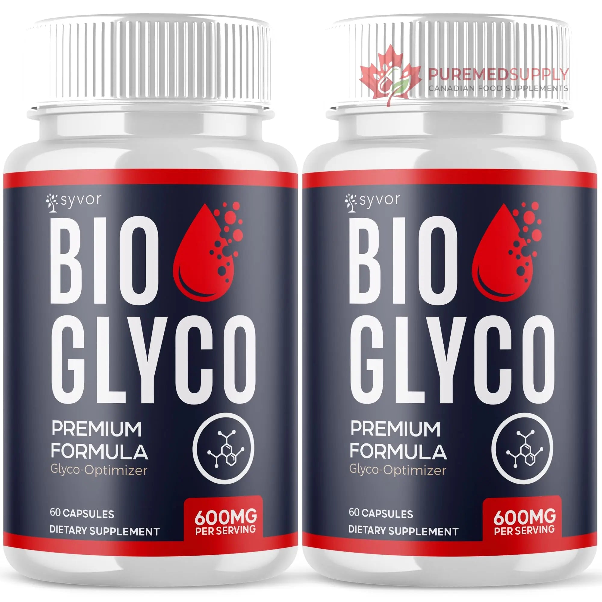 (2 Pack) Bio Glyco Capsules, Official BioGlyco Blood Health Support Pills with All Natural Ingredients, Advanced Blood Optimizer with Maximum Strength Premium Vitamins for Women & Men (120 Capsules) Syvor buy supplements canada