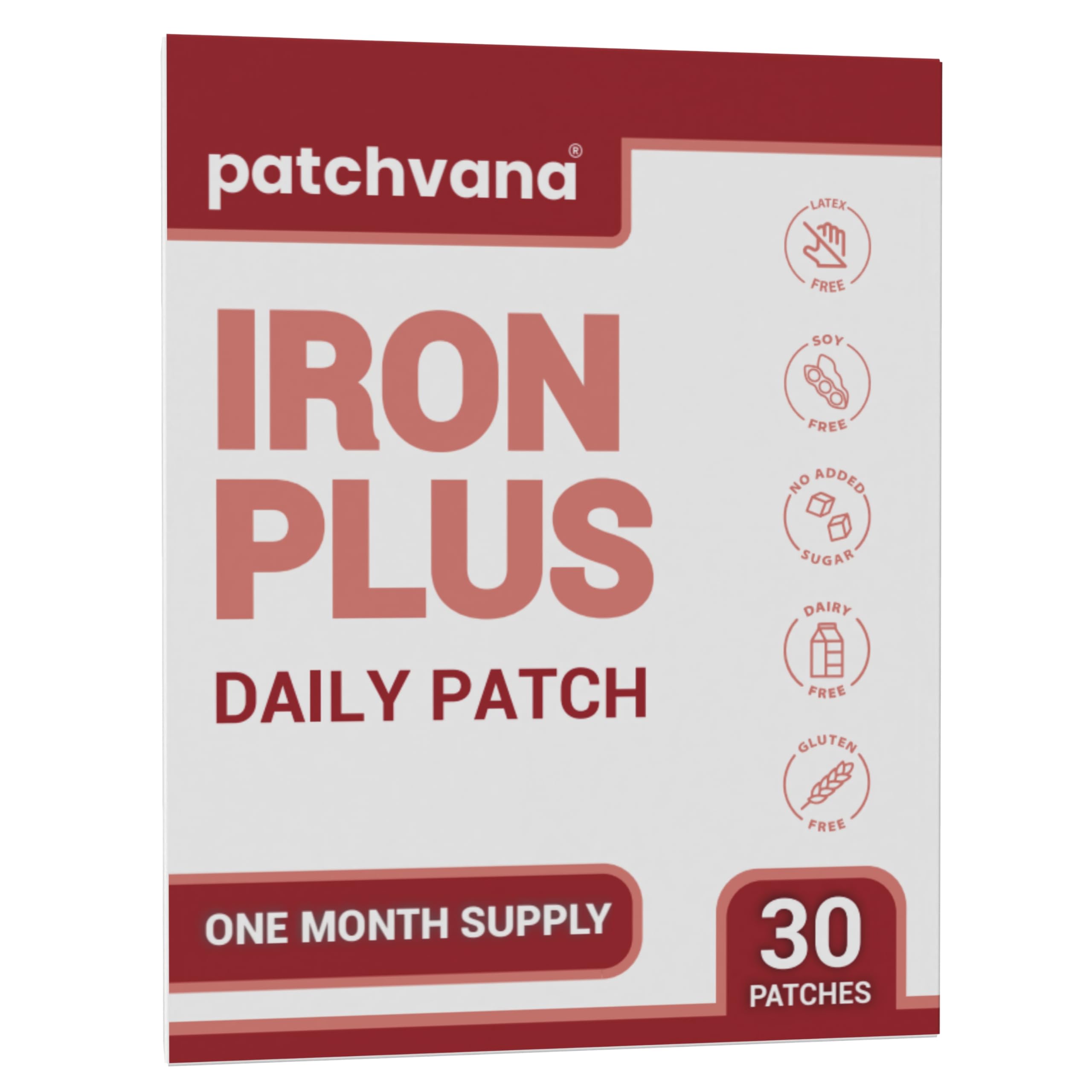 Patchvana Iron Plus Patch for Women & Men, 1 Month Supply, 30 Patches Patchvana buy supplements canada