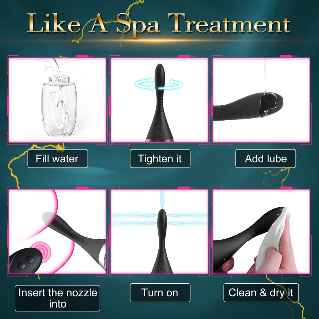 15oz Electric Enema Bulb -Remote Anal Douche, 3 Enema Speeds,Bendable Enema Douche SEXY SLAVE buy supplements canada