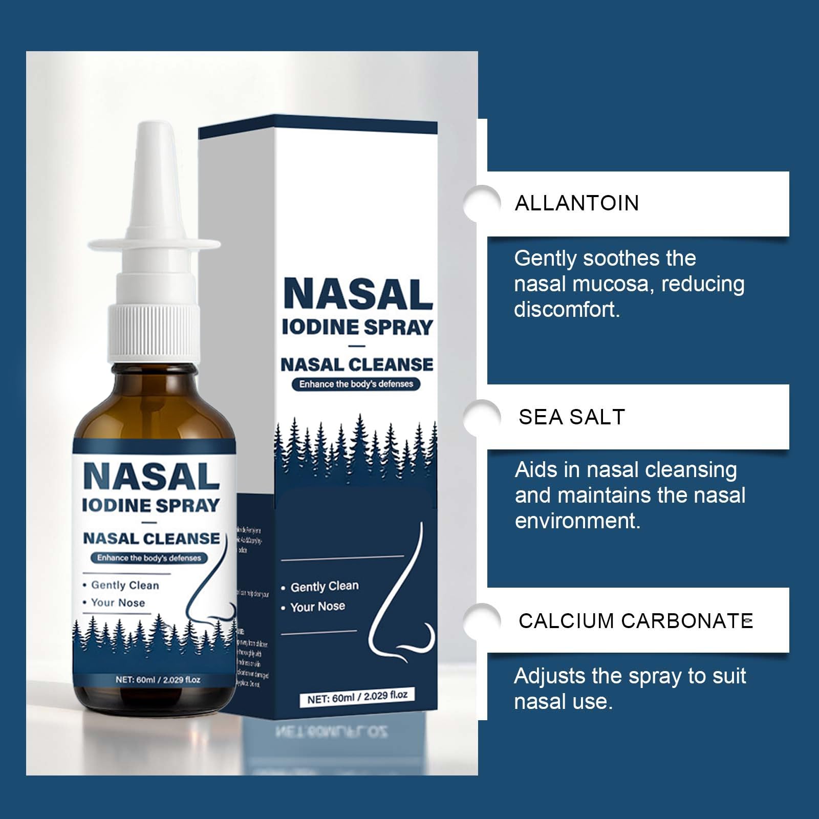 VIPUDA Nutramd Iodine Nasal Spray, Cleanses & Refreshes Your Nasal Passages, Iodine & Fulvic Acid Blend, 100% Natural Mineral Formula – 60 ml/2.029 fl.oz (1pc) VIPUDA buy supplements canada