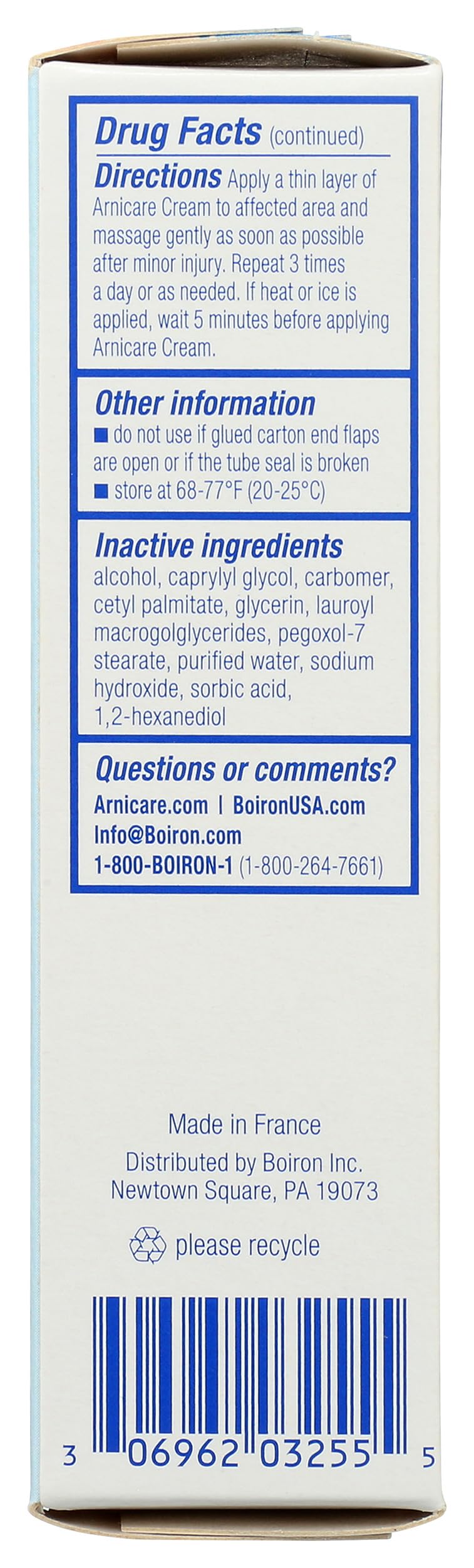 Boiron Arnicare Cream, Homeopathic Medicine for Pain Relief, 1.3 Ounce (Pack of 1) Boiron buy supplements canada