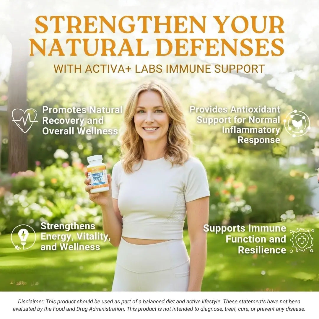 Activa+ Labs Immunity Boost Immune Support Supplement with Vitamin C, Vitamin E, Selenium & Herbal Antioxidant Complex | Activa Labs buy supplements canada
