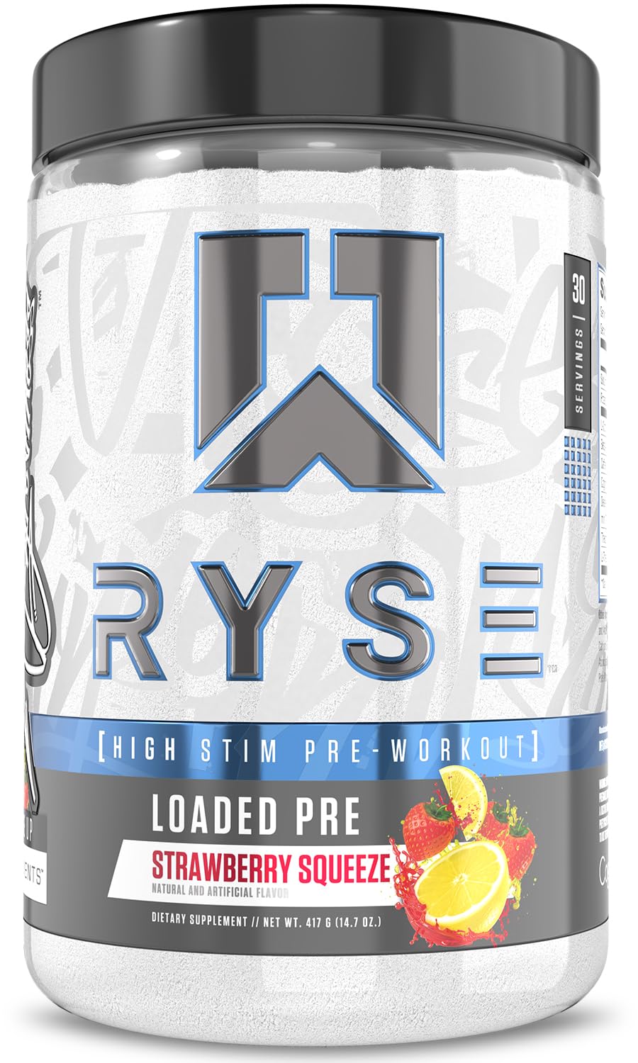 RYSE Loaded Pre Workout Powder - Strawberry Squeeze - Daily Pre-Workout for Men & Women with 390mg Caffeine, Beta Alanine, and Citrulline for Pump RYSE Up Supplements buy supplements canada