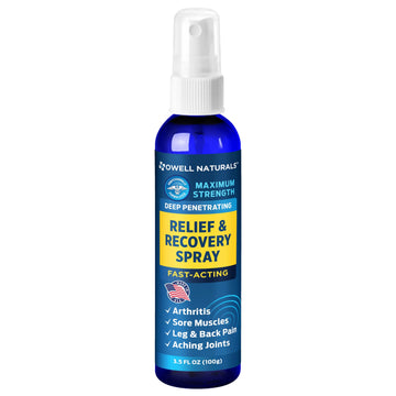 OWELL NATURALS Deep Penetrating Pain Relief Liquid Spray, Fast-Acting, Long Lasting, Natural Relief for Muscle Aches, Joint Pain, Stiffness, Quick Dry Formula, 3.5 oz Owell Naturals buy supplements canada