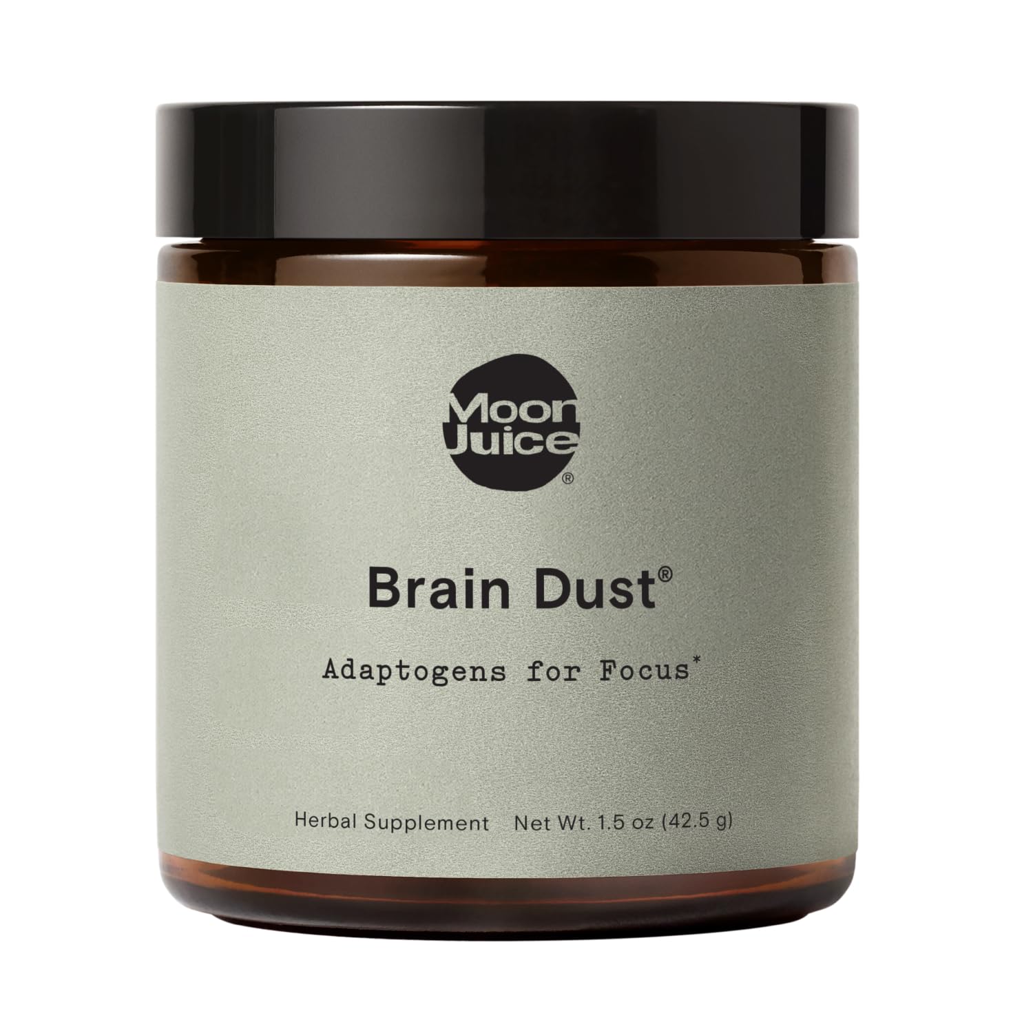 Moon Juice Brain Dust - Adaptogenic Mushroom Supplement for Memory & Focus - Lion’s Mane, Ginkgo Biloba & Ashwagandha - Caffeine-Free, Vegan Brain Supplement - 1.5 oz Moon Juice buy supplements canada