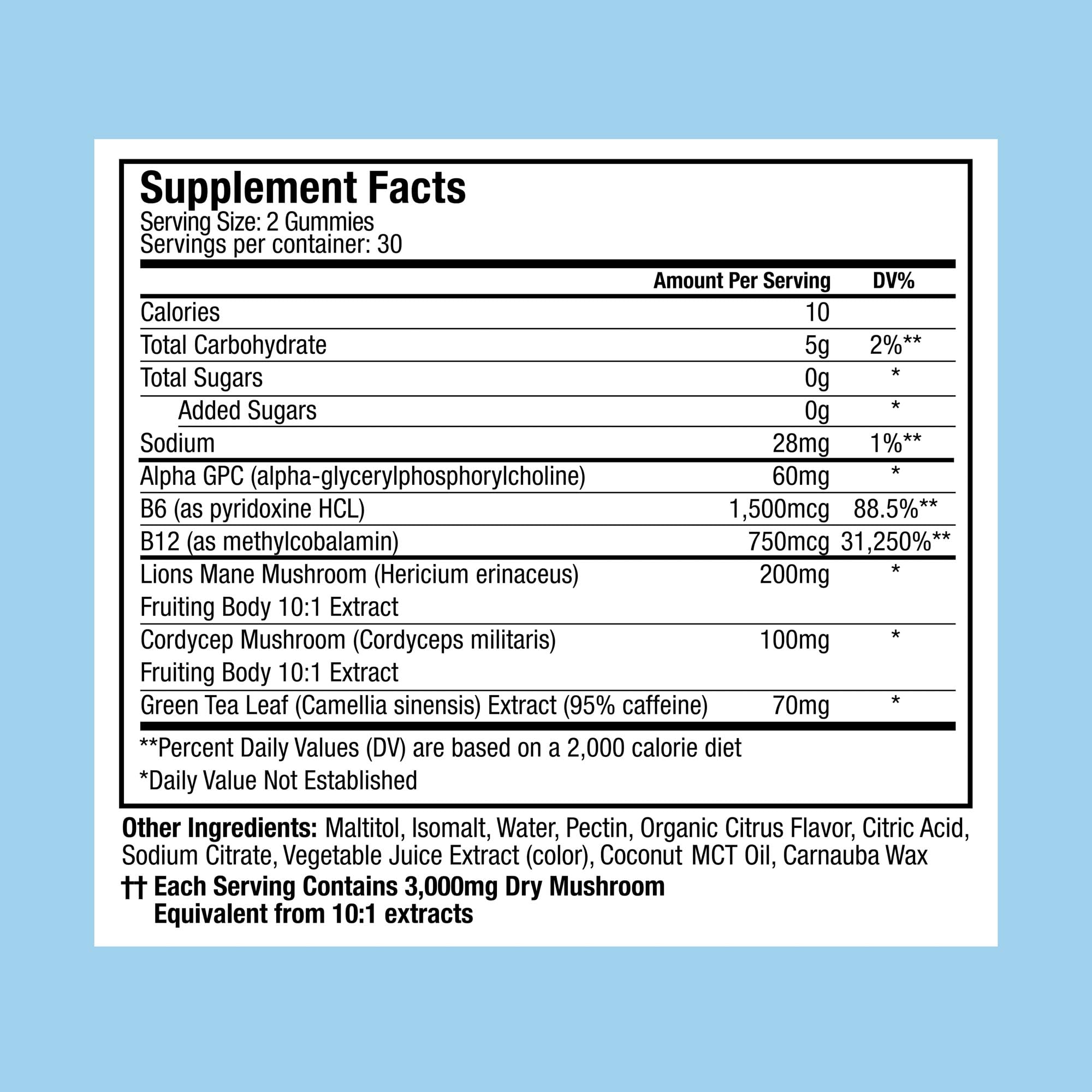 Plant People WonderFocus Mushroom Gummies with Lion’s Mane & Cordyceps - Nootropic Brain Supplement Boosts Memory, Focus, Energy & Mood in Adults | No Sugar, 100% Vegan, Citrus Flavor, 60 Count Plant People buy supplements canada