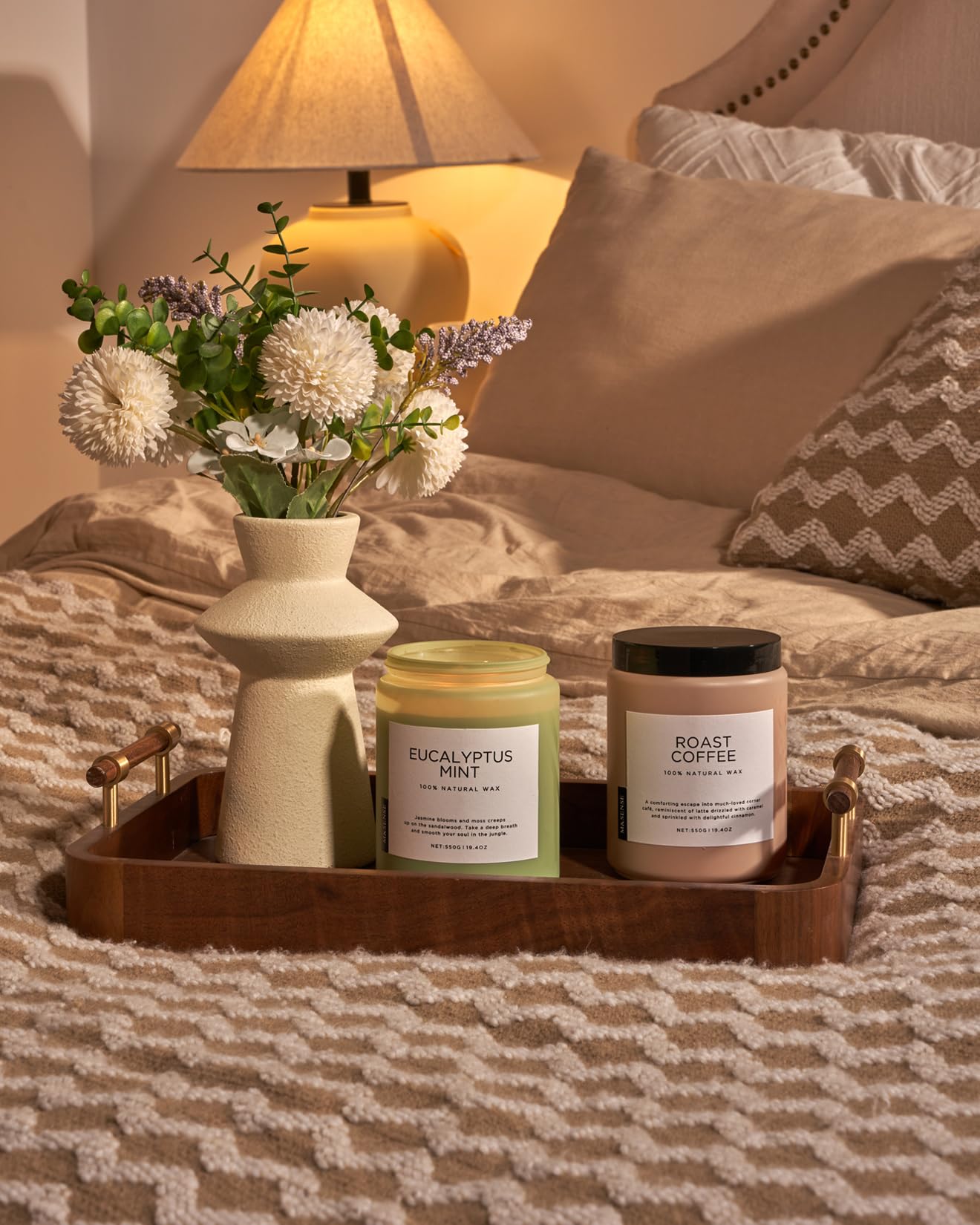 M&SENSE Eucalyptus Mint Candles for Home Scented, 19.4oz 110 Hours Burn Soy Aromatherapy M&SENSE buy supplements canada
