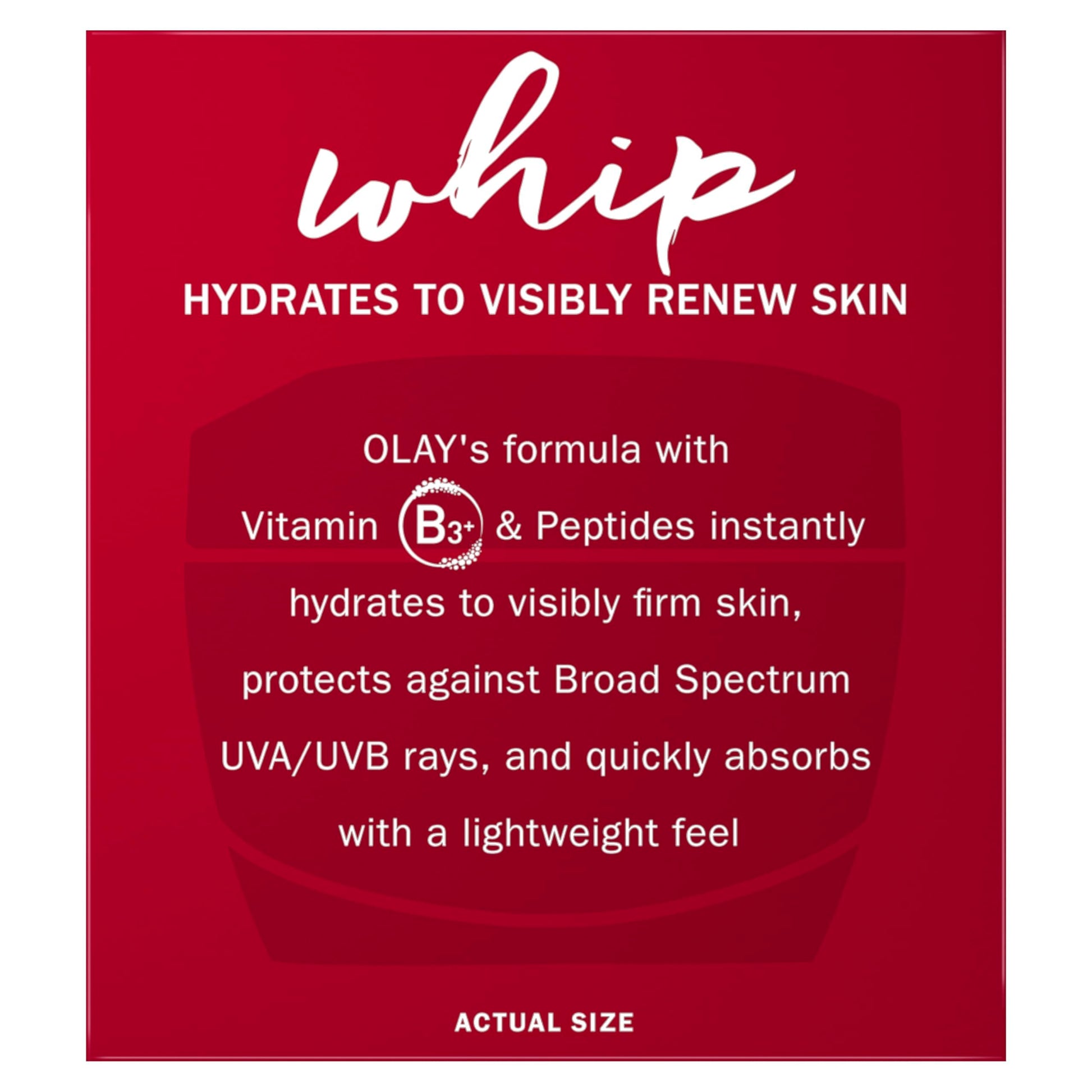 Olay Regenerist Whip Face Moisturizer Cream with Sunscreen SPF 25, 1.7 oz Olay buy supplements canada