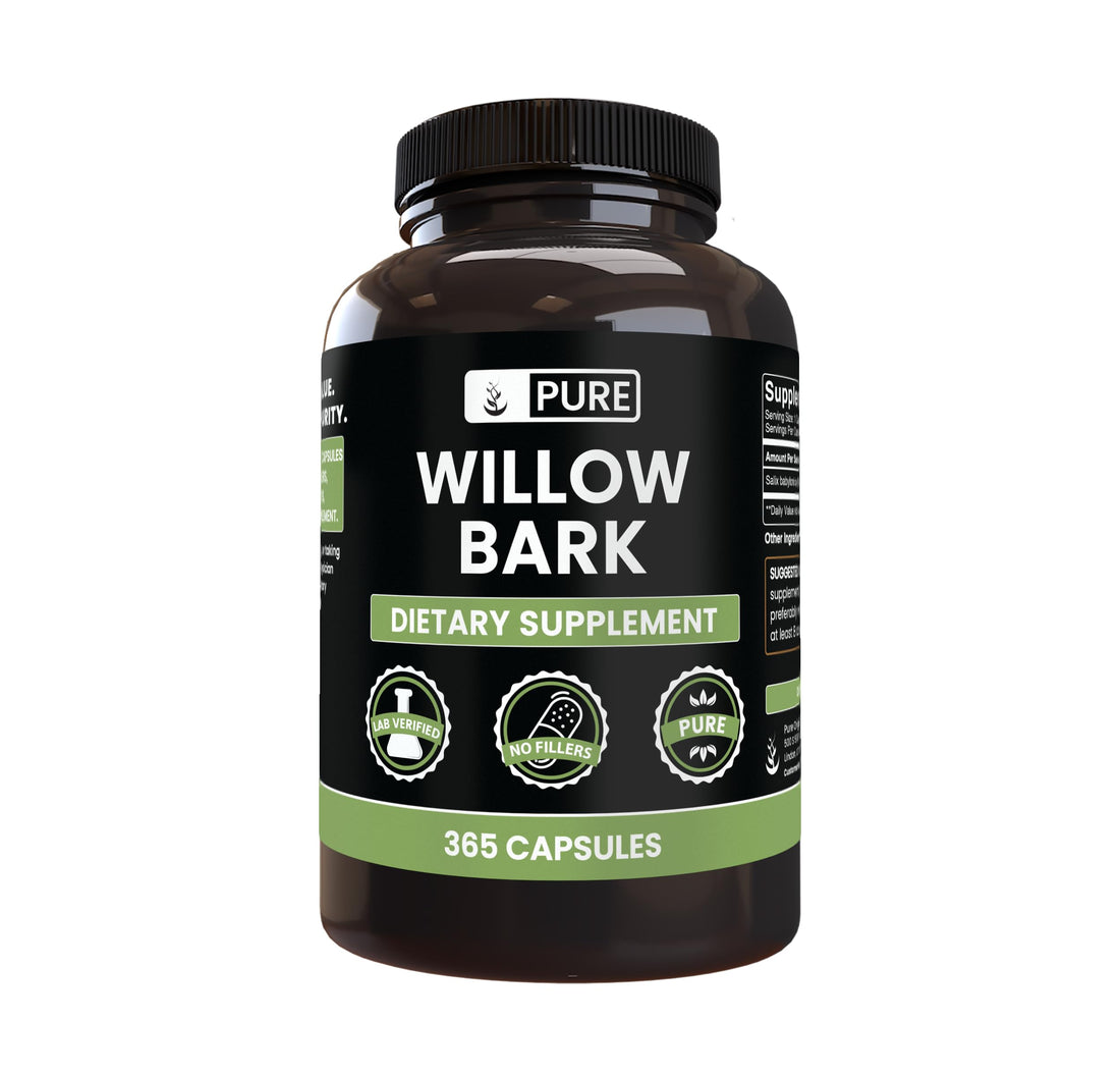 PURE ORIGINAL INGREDIENTS Willow Bark Extract (365 Capsules) No Magnesium Or Rice Fillers, Always Pure, Lab Verified PURE ORIGINAL INGREDIENTS buy supplements canada