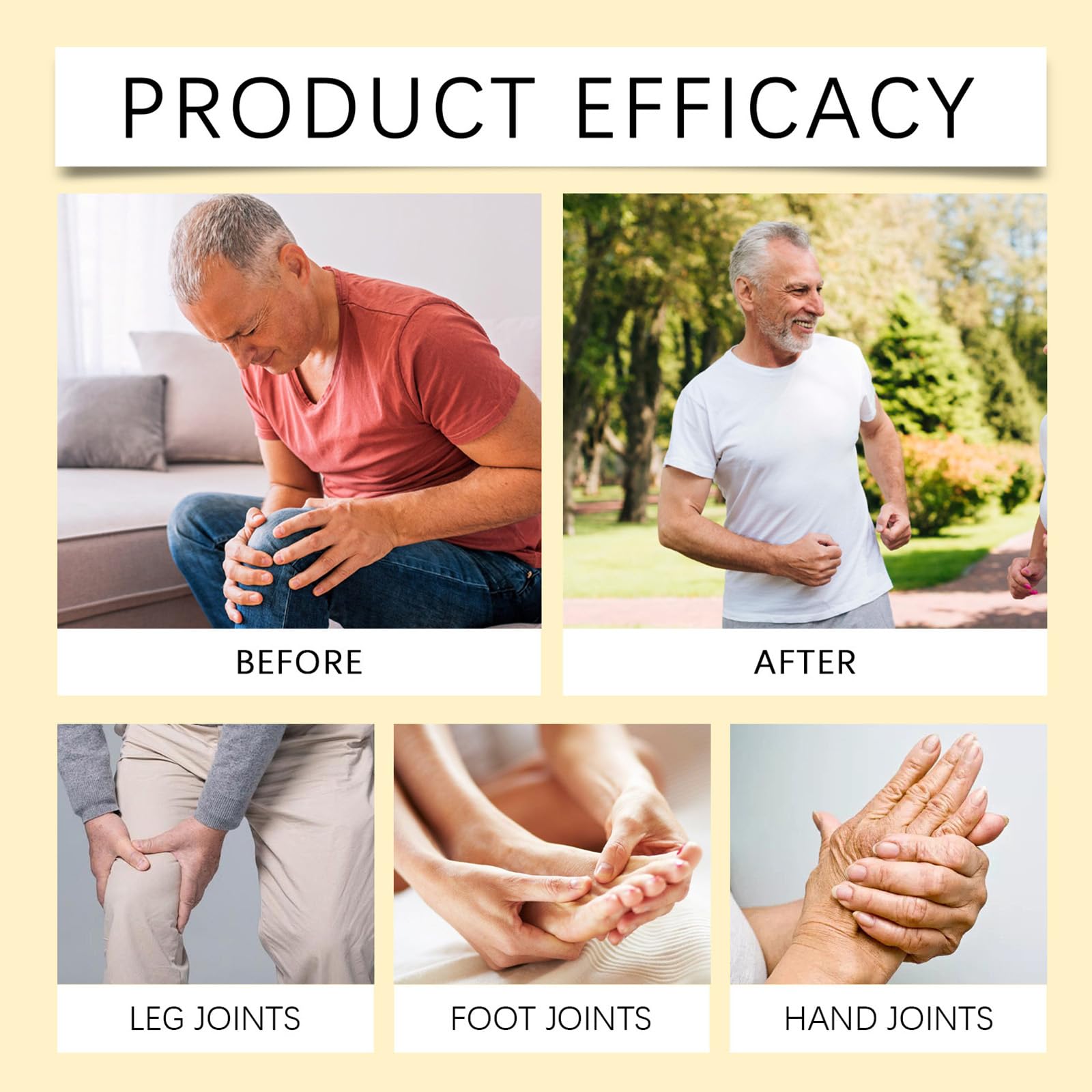 Bee Venom Joint Cream, Natural Bee Venom Skin Cream, Bee Venom Advanced Joint & Bone Cream, Suitable for Everyday Back, Waist, Neck, Hands, Knees, Light Non-Sticky for Men Women Aldult - 2.11 Oz/60g JoanofArc buy supplements canada