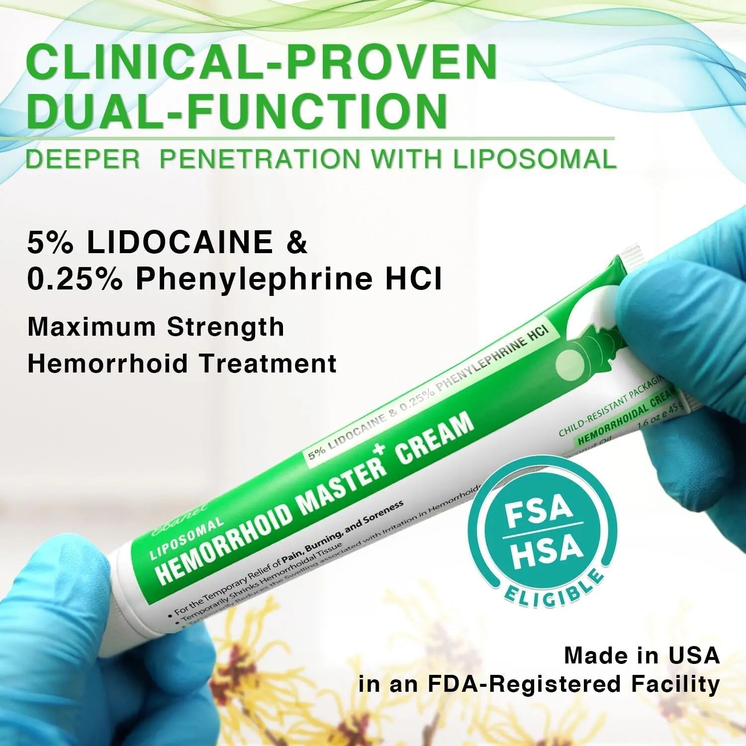 Ebanel 5% Lidocaine Hemorrhoid Treatment Cream with Witch Hazel, Phenylephrine, Horse Chestnut, Vitamin B6, Zinc Oxide, External and Internal Hemorrhoids Treatment Burn Itch Pain Relief Anal Cream Ebanel buy supplements canada