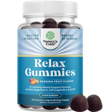 Pure Calm and Relaxing Magnesium Supplement - Magnesium for Stress Support & Rest Ease for Adults - High Absorption Mg Citrate Gummies with L Theanine & Ashwagandha for Muscle Cramps - 90 Count Natures Craft buy supplements canada
