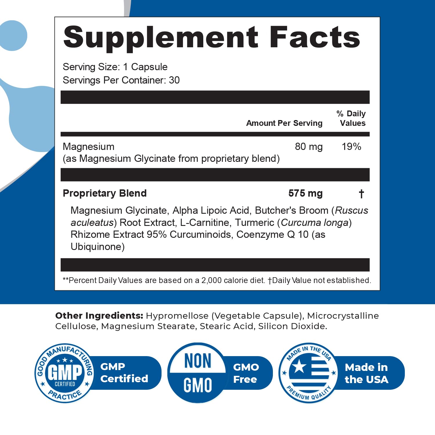 Orby NerveFlow – Natural Daily Wellness Supplement with Magnesium, Turmeric & CoQ10 – Non-GMO, GMP Certified, Made in USA – 30 Capsules, 1 Month Supply Orby buy supplements canada