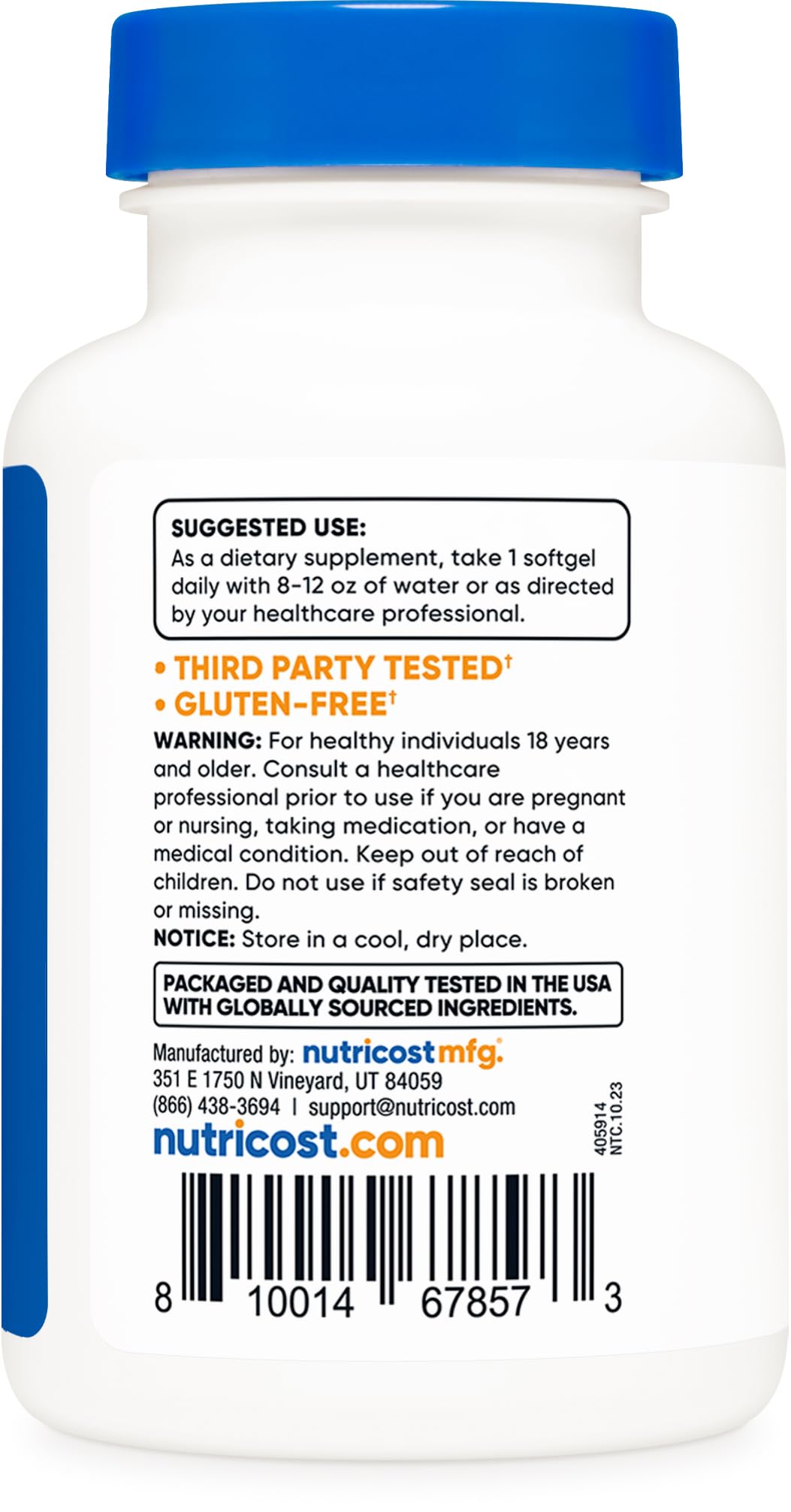 Nutricost CoQ10 Softgels (120 Servings / 100 Mg CoQ10 Per Serving) | Better Absorption Nutricost buy supplements canada