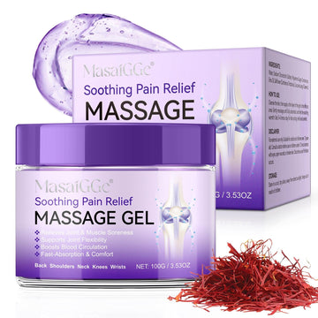 Soothing Massage Gel - Joint Massage Purple Gel, Natural Ingredients & Fast-Absorbing for Soothing Joint, Shoulder, Knee, Back & Muscle Stiffness GTZSXNP buy supplements canada