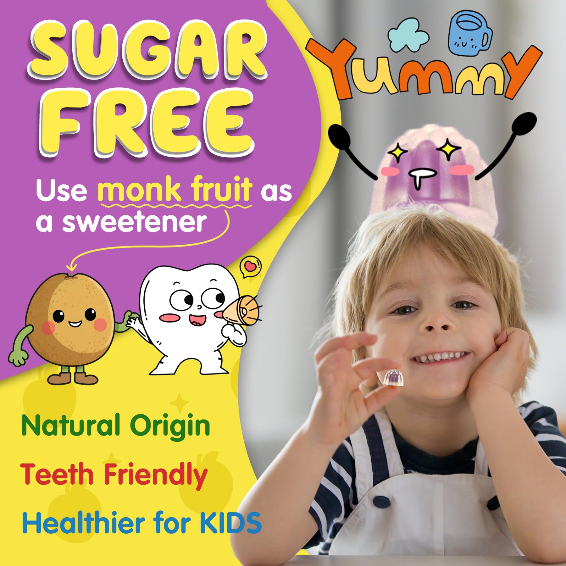 Kids Focus Gummies - Brain Supplements with Vegan Omega 3 DHA, Phosphatidylserine, L-Theanine, L-Tyrosine, Methylated B6 & B12 for Kids & Teen Support Attention, Memory, Nootropic, Sugar Free 60cts NEVISS buy supplements canada