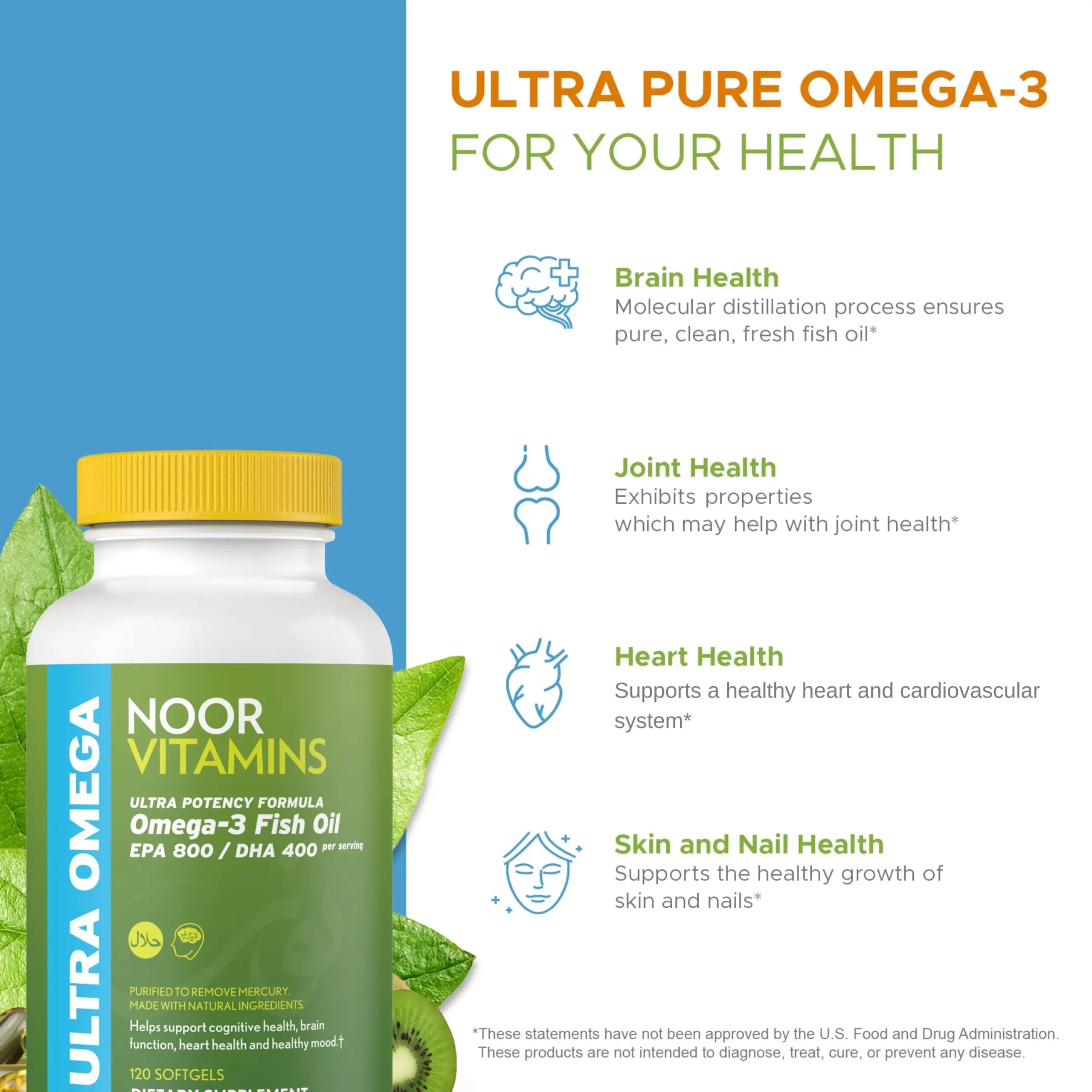 Noor Vitamins Women's Multivitamin and Omega Fish Oil Supplement Bundle Noor Vitamins buy supplements canada