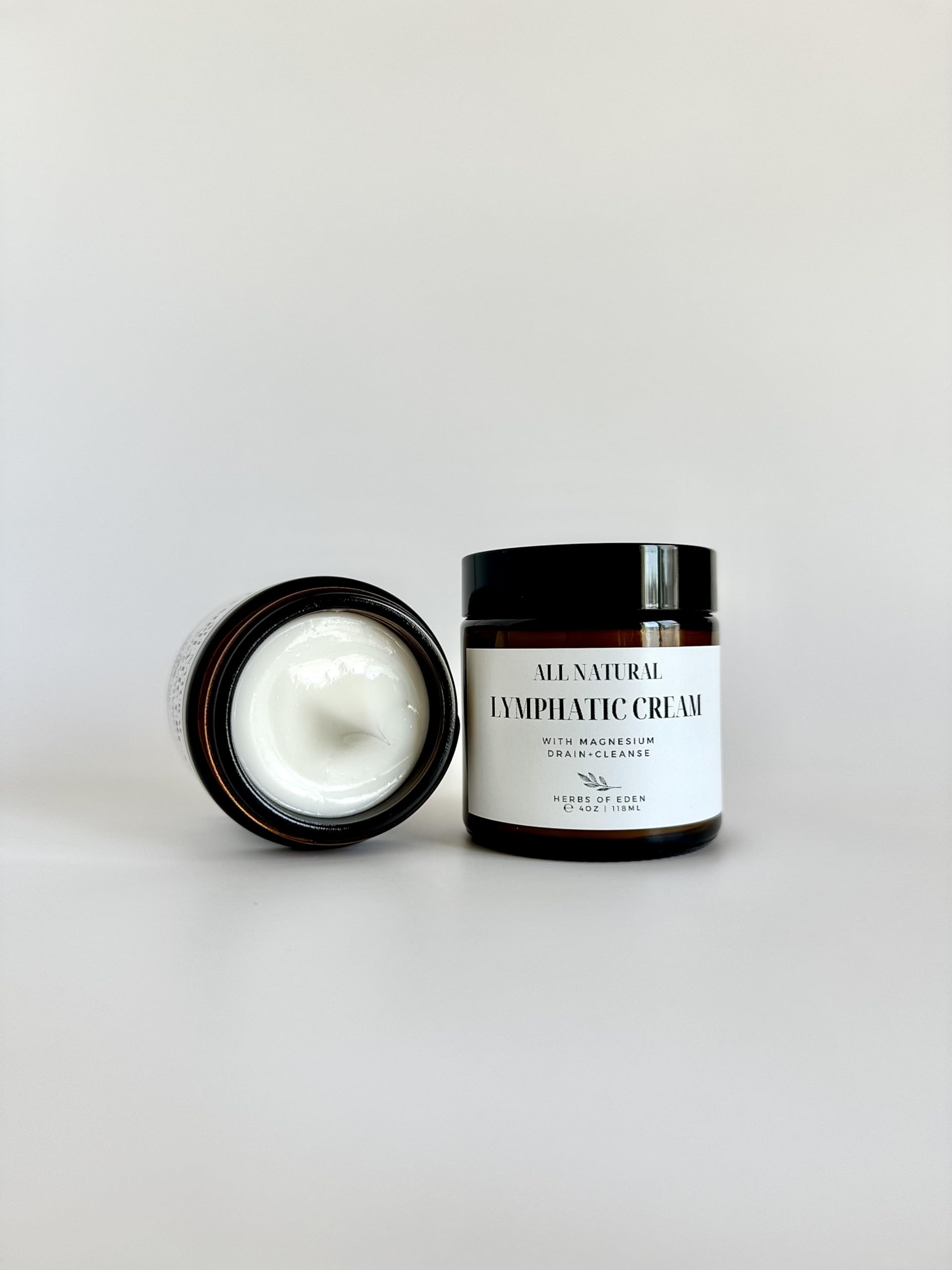 Organic Lymphatic Massage Cream with Magnesium – Natural Topical Cream | Stimulate Lymph Fluid | Family Owned, Made in USA Herbs of Eden buy supplements canada