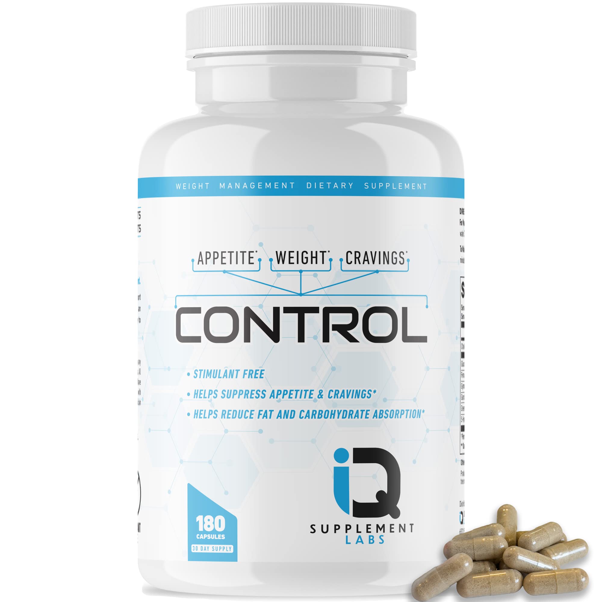 Control-Appetite Suppressant for Weight Loss | Hunger Suppression, Fat & Carb Blocker iQ Supplement Labs buy supplements canada