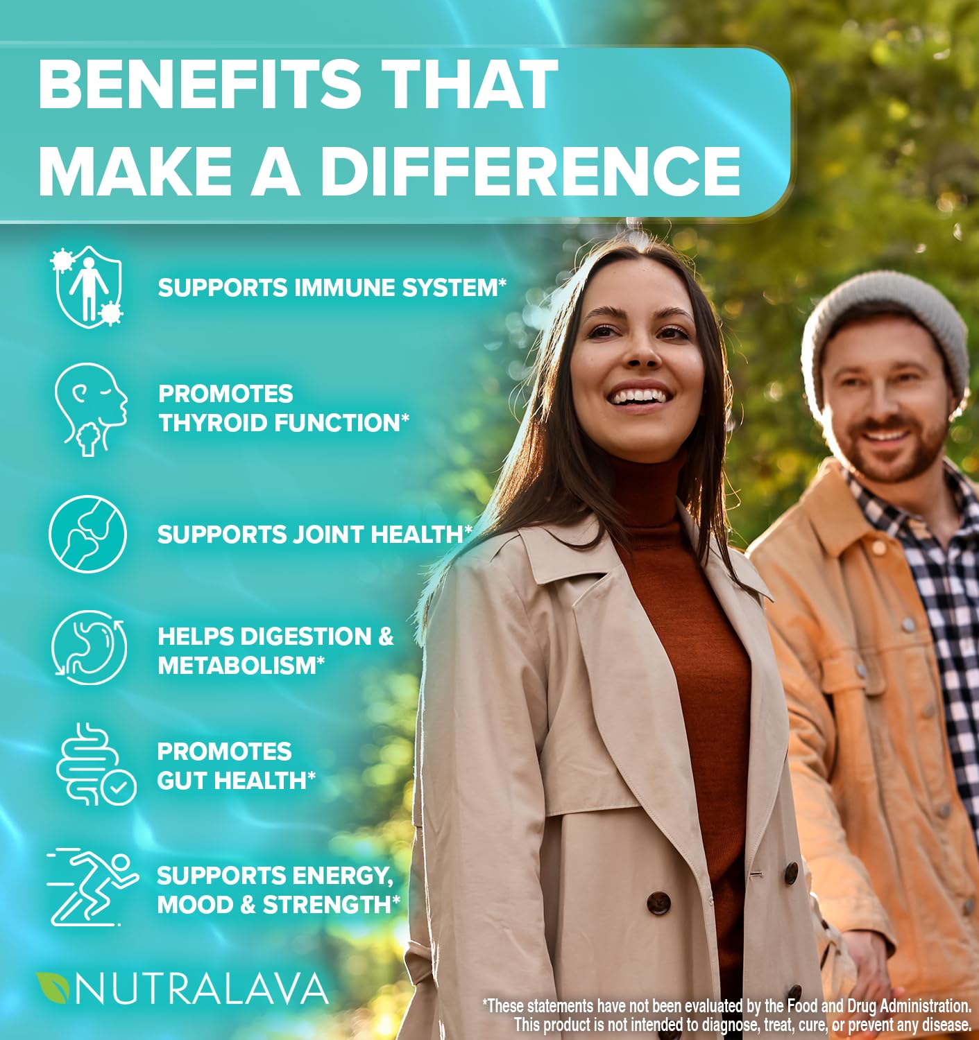 NUTRALAVA Sea Moss Pills, All-in-One Blend with Irish Sea Moss Black Seed Oil Ashwagandha, Sea Moss Capsules for Women and Men - Gluten-Free, Non-GMO, 60 Capsules NUTRALAVA buy supplements canada