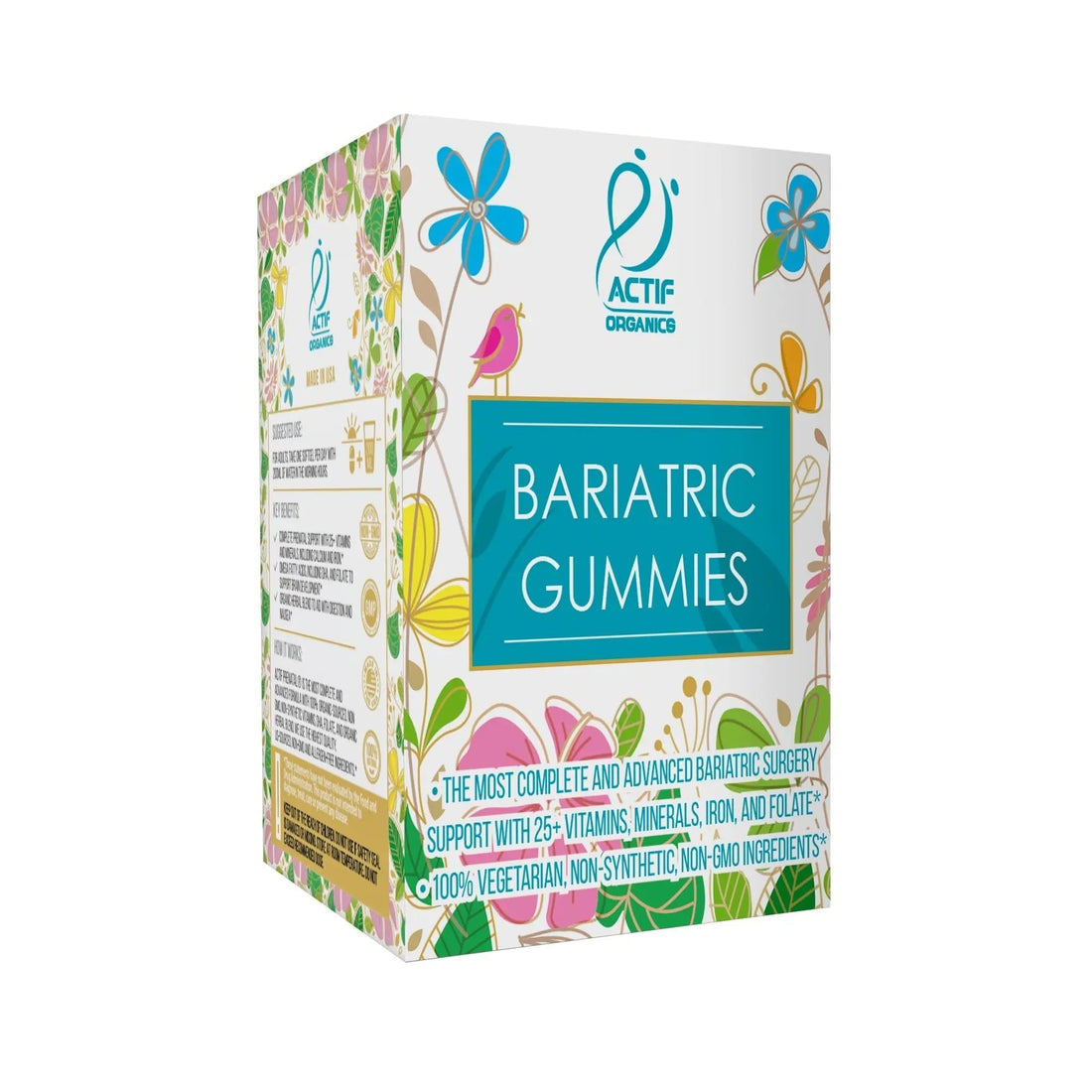 ACTIF Organic Bariatric Gummies with 25+ Organic Vitamins and Minerals for Bariatric Surgery, Advanced Formula ACTIF buy supplements canada