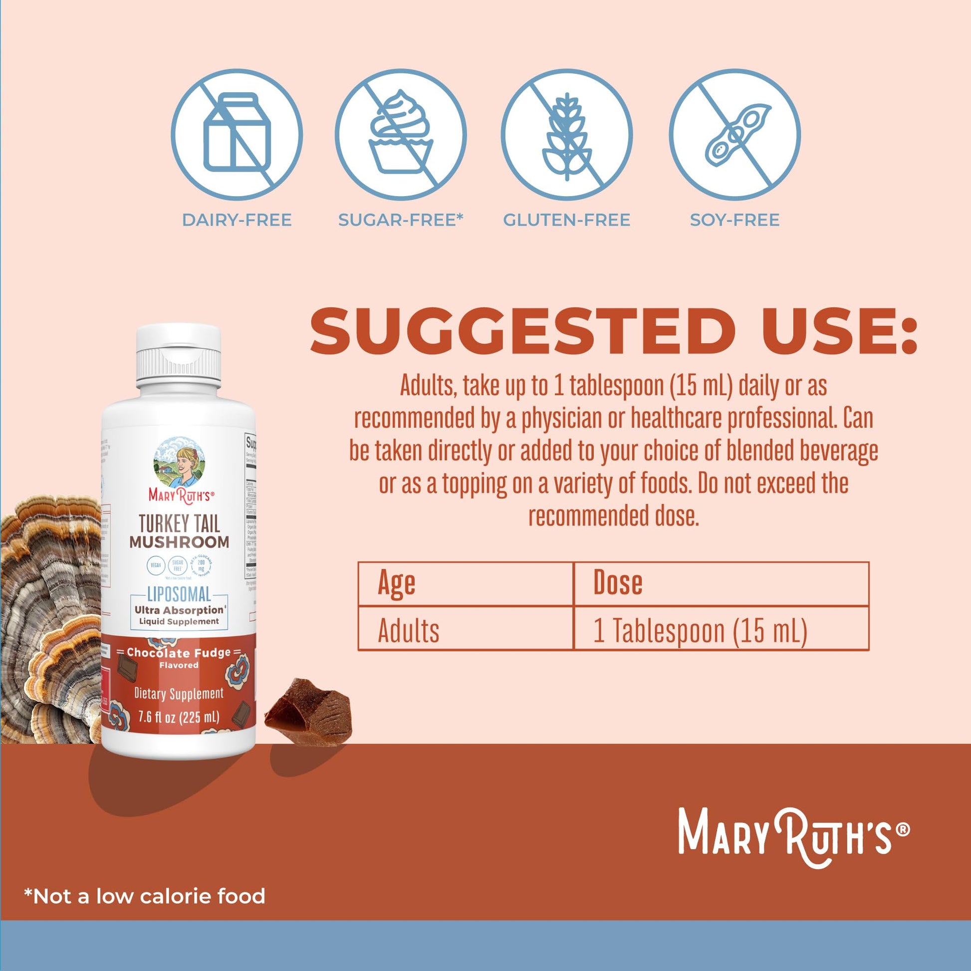 MaryRuth Organics Turkey Tail Mushroom Supplement | Ultra Absorption Liposomal | Full Spectrum | 200mg Beta-Glucans Per Serving | Vegan | 7.6 oz | 15 Servings MARYRUTH'S buy supplements canada