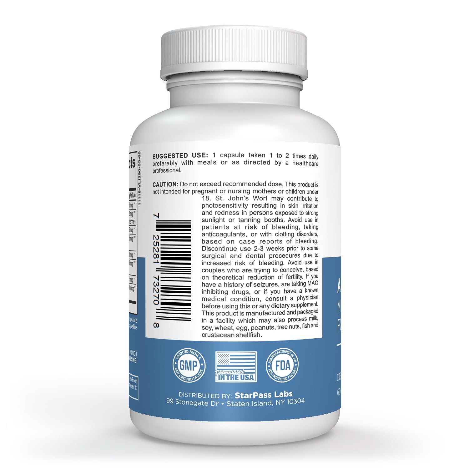 StarPass Labs Advanced Memory Formula Extreme Brain Booster, Brain Supplement for Memory, Focus and Mental Performance, Memory Vitamins for Better Brain Health 180 Capsules (3 Pack) StarPass Labs buy supplements canada