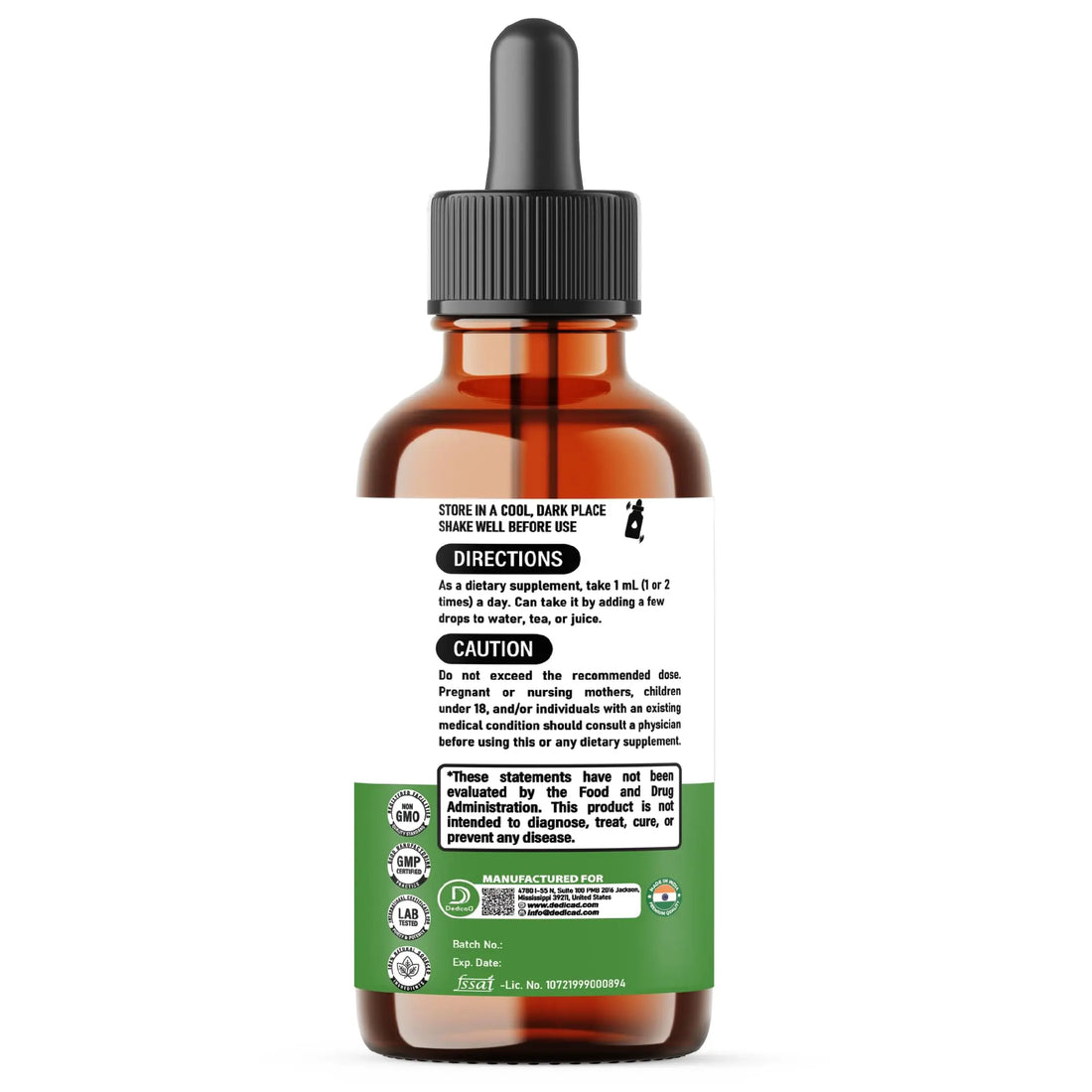 DEDICAD 12in1 Wormwood Liquid Drops - Black Walnut Wormwood Tincture Liquid Extract Whole Cloves and 9 More Herbs - 60 Days Supply DEDICAD buy supplements canada