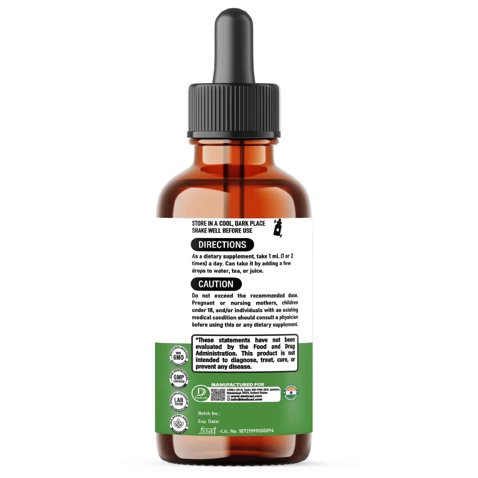 DEDICAD 12in1 Wormwood Liquid Drops - Black Walnut Wormwood Tincture Liquid Extract Whole Cloves and 9 More Herbs - 60 Days Supply DEDICAD buy supplements canada