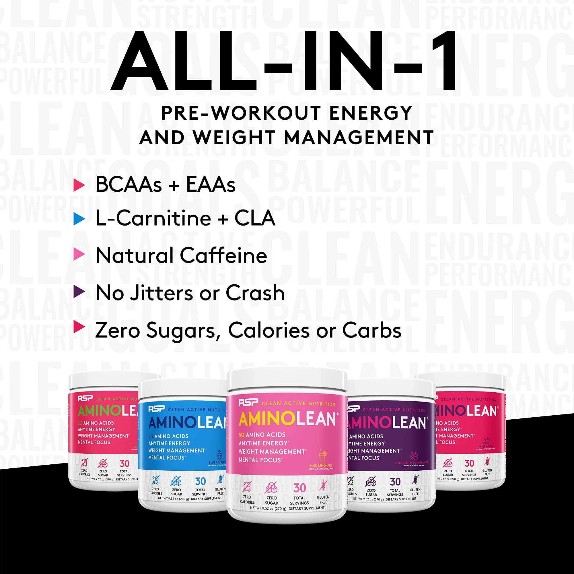 RSP NUTRITION AminoLean Pre Workout Energy (Fruit Punch 30 Servings) with AminoLean RSP NUTRITION buy supplements canada