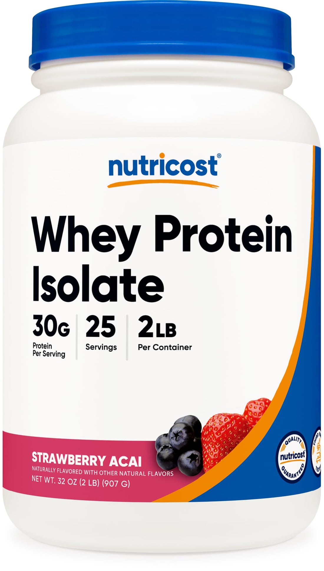Nutricost Whey Protein Isolate (Strawberry Acai, 2 Pounds) Nutricost buy supplements canada
