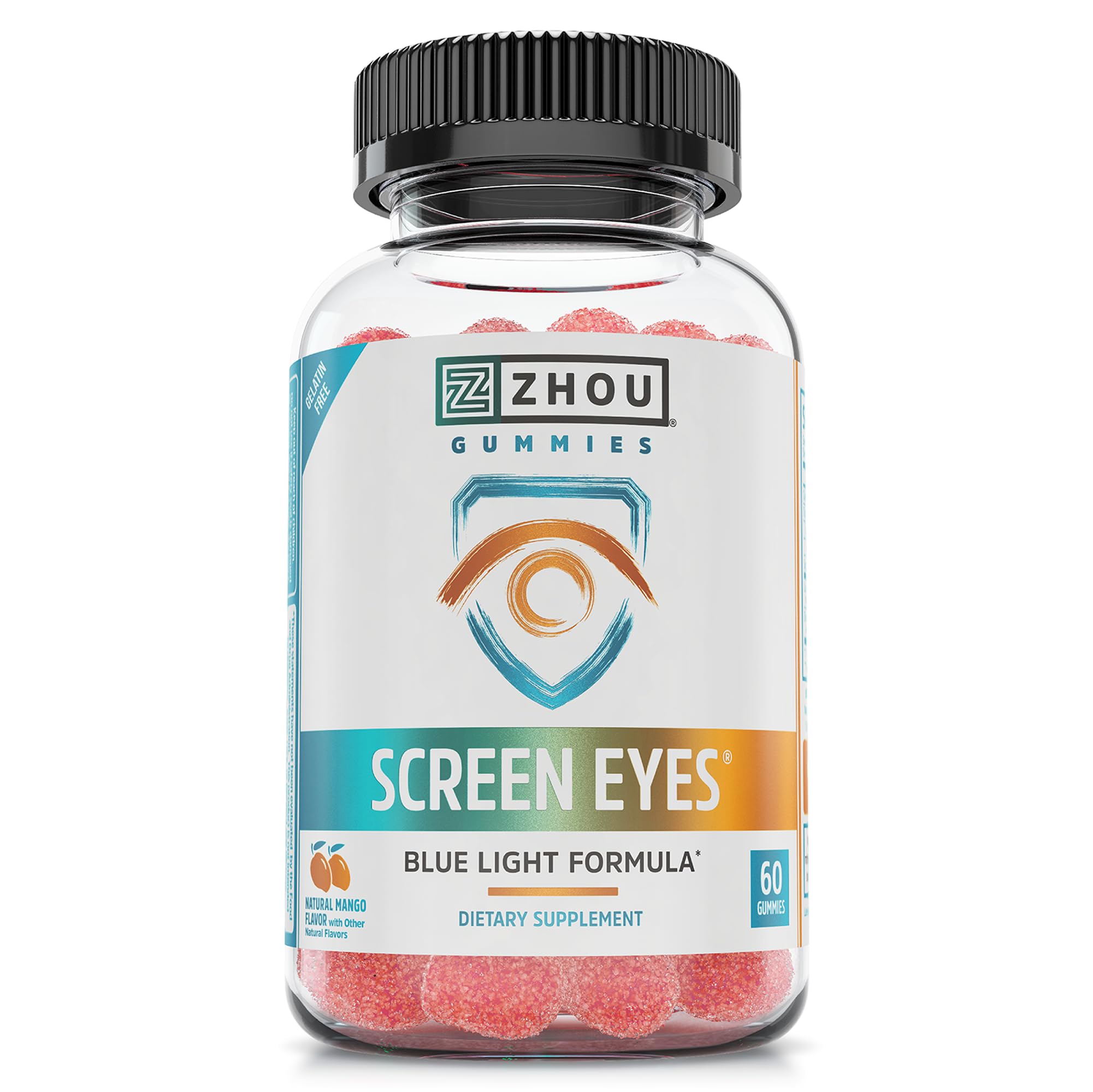 Zhou Screen Eyes Gummies - Lutein Gummies for Eye Health, Lutein and Zeaxanthin for Adults & Kids, Supports Eyesight, Blue Light Vision Health Formula - 60 Count ZHOU buy supplements canada