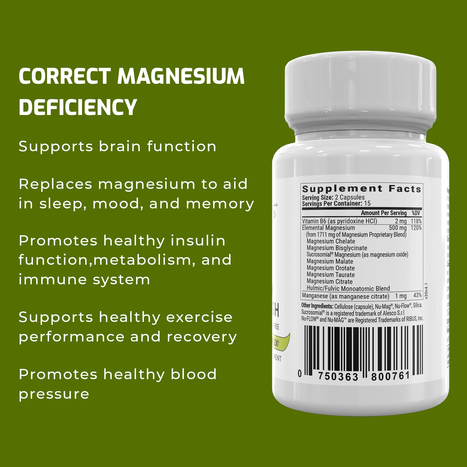 Magnesium Breakthrough Supplement 4.0 - Has 7 Forms of Magnesium: Glycinate, Malate BiOptimizers buy supplements canada