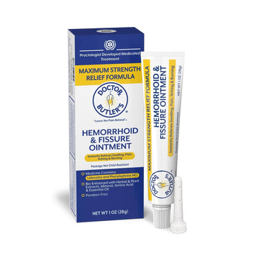 Doctor Butler’s Hemorrhoid & Fissure Ointment – Hemorrhoid Treatment and Hemorrhoid Cream with Lidocaine and Phenylephrine HCI for Fast Acting Relief of Pain, Swelling, Discomfort, and Itching (1 oz.) Doctor Butler's buy supplements canada