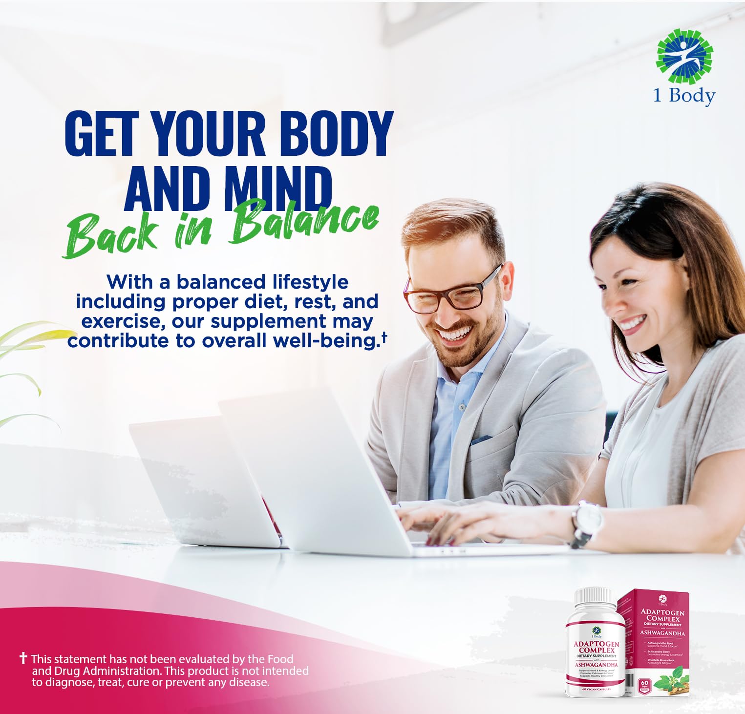 1 Body Adaptogen Complex with Ashwagandha 1 Body buy supplements canada