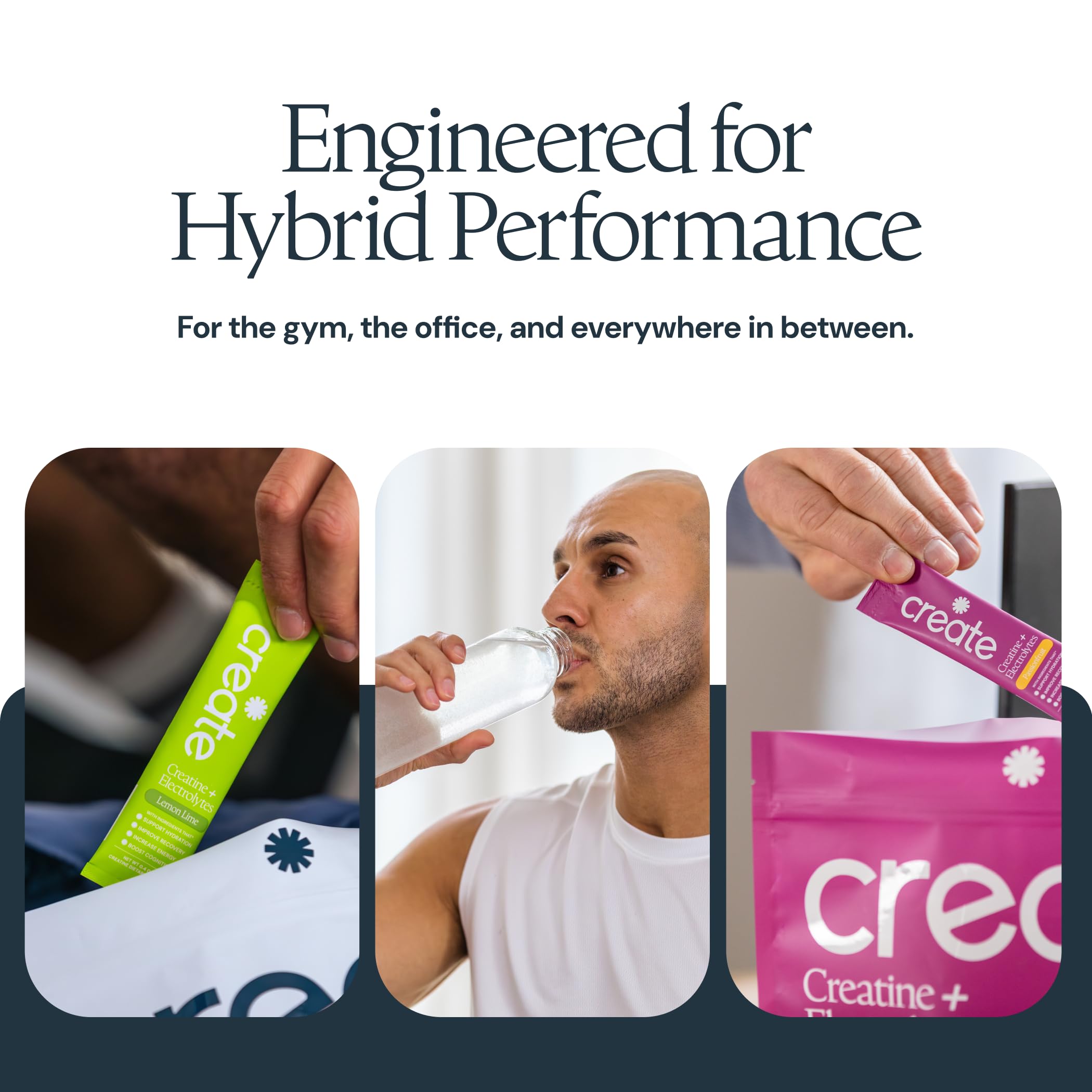Create Creatine + Electrolytes Mix - Creatine Monohydrate Stick Packs, Supports Energy and Hydration, NSF Certified for Sport, 30 Count, Variety Pack Create buy supplements canada