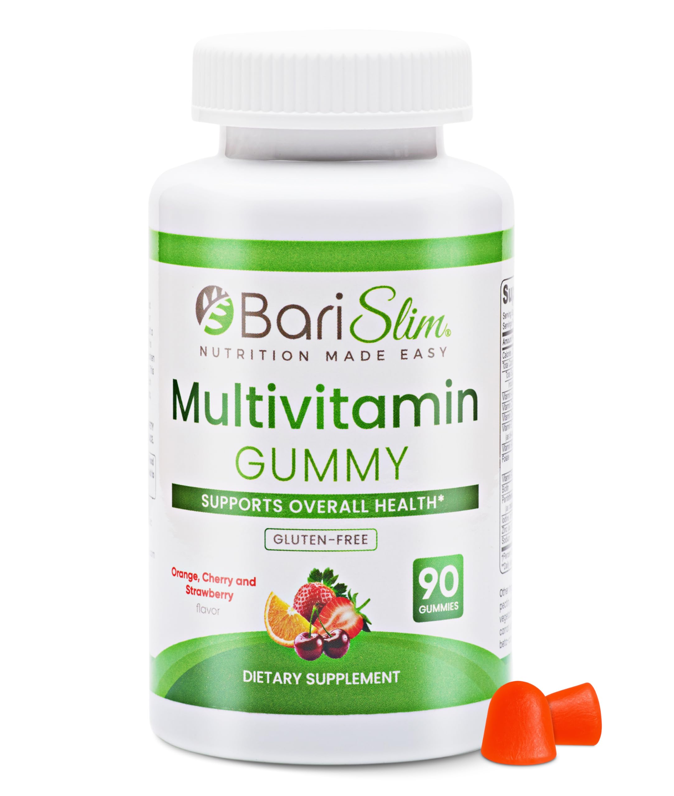 BariSlim Bariatric Chewable Multivitamin Gummies - Specially Formulated Gummy Vitamin for Patients After Weight Loss Surgery - Easy to Digest BariSlim buy supplements canada