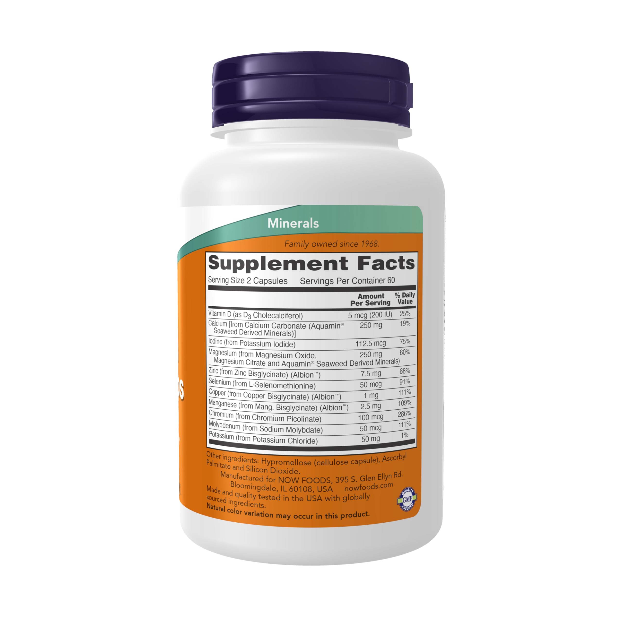 NOW Supplements, Full Spectrum Mineral Caps, Multi Mineral Formula, 120 Veg Capsules NOW Foods buy supplements canada