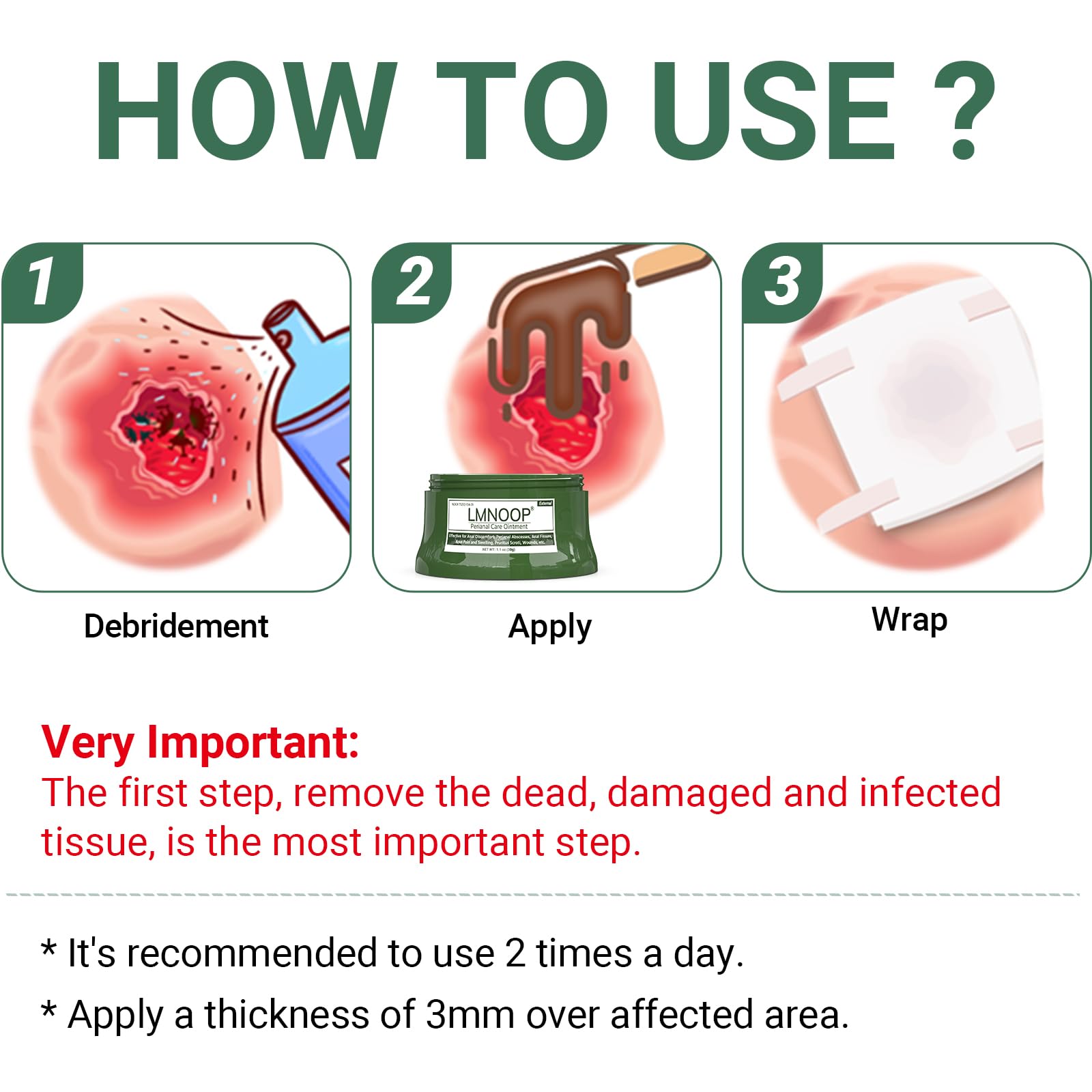 LMNOOP Perianal Repair Ointment: Treatments for Anal Fistula, Anal Fissure, Perianal Abscess, Rapid Relief from Pain, Burning, Itching, Swelling, Bleeding, and Discomfort by Jock Itch or Hemorrhoids LMNOOP buy supplements canada