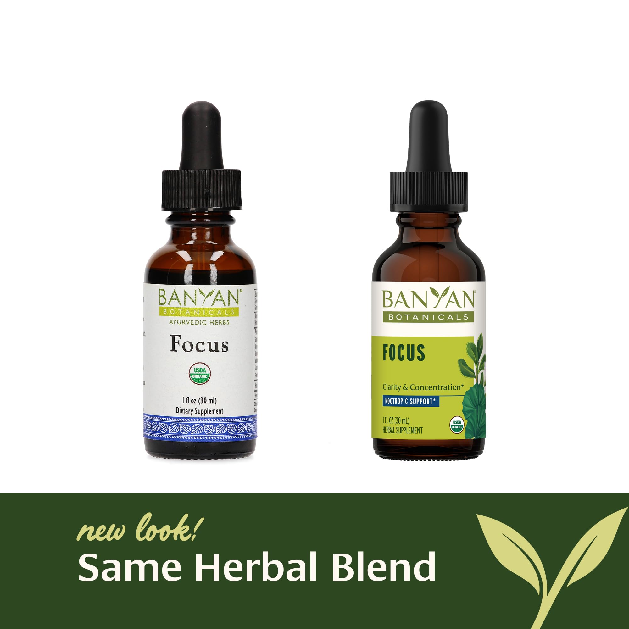 Banyan Botanicals Focus Liquid Extract – Organic Focus Supplement – Liquid Extract in Non-Alcoholic Glycerin – Nootropic Herbs for Fast-Acting Support* – 1 oz. – Non-GMO Sustainably Sourced Vegan Banyan Botanicals buy supplements canada