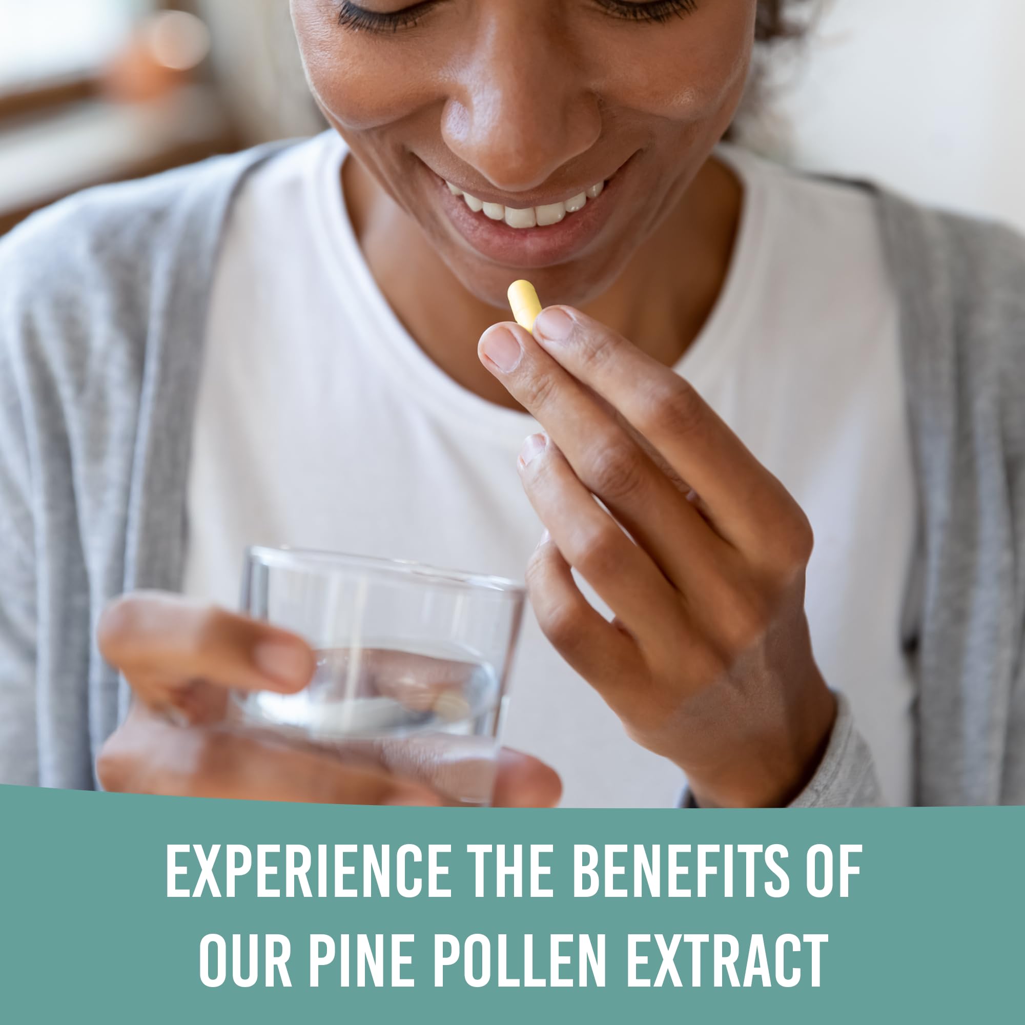 Holistic Bin Pine Pollen Capsules 500mg (Pinus Ponderosa) - Wild Harvested California Ponderosa Pine Pollen Powder - Olympic Grade - Organic, Non-GMO, No Fillers - 30 Day Supply (40 Capsules) Holistic Bin buy supplements canada