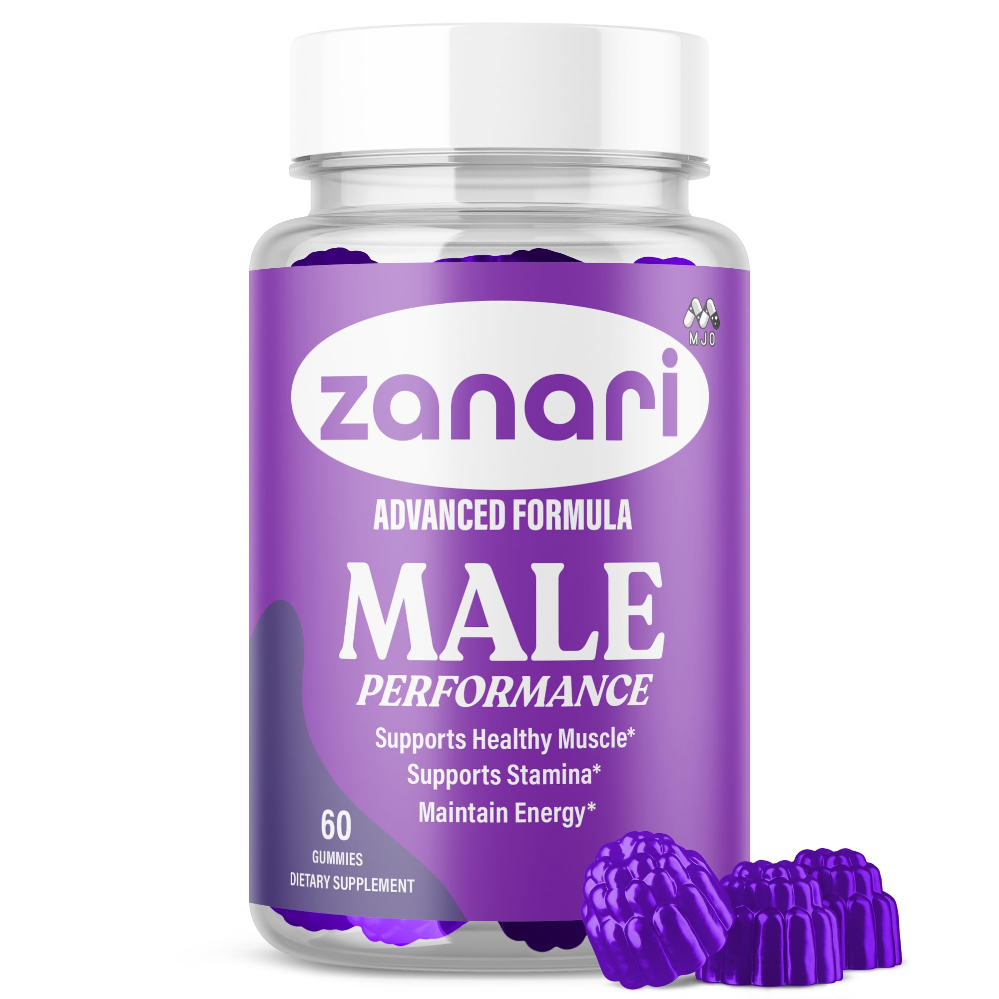 Zanari Gummies, Official Zanari Gummys for Men with All Natural Ingredients, Advanced Formula for Optimal Health & Total Wellness Support with Maximum Strength Active Lifestyle Vitamins (60 Gummies) MJO buy supplements canada