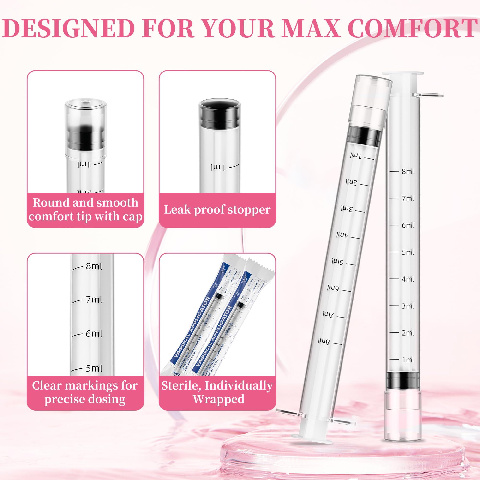 Disposable Vaginal Suppository Applicator for Women – 8ml Lube Injector Syringes with Smooth Tip, Fits Most Creams Gels Pills Tablet Suppositories, Sterilized Individually Wrapped, Pack of 20 BeHerk buy supplements canada